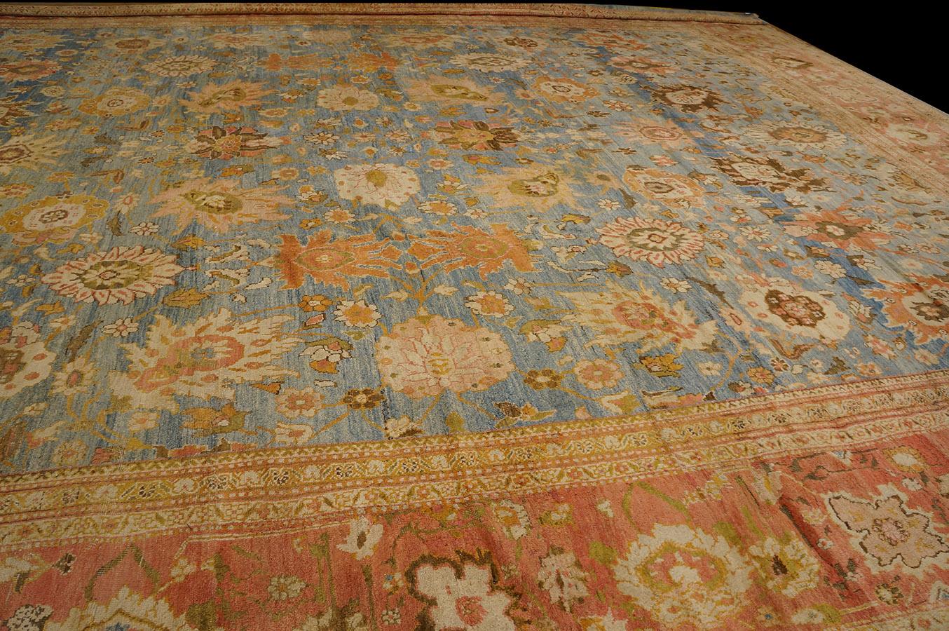 Wool Antique Persian Ziegler Sultanabad Carpet For Sale