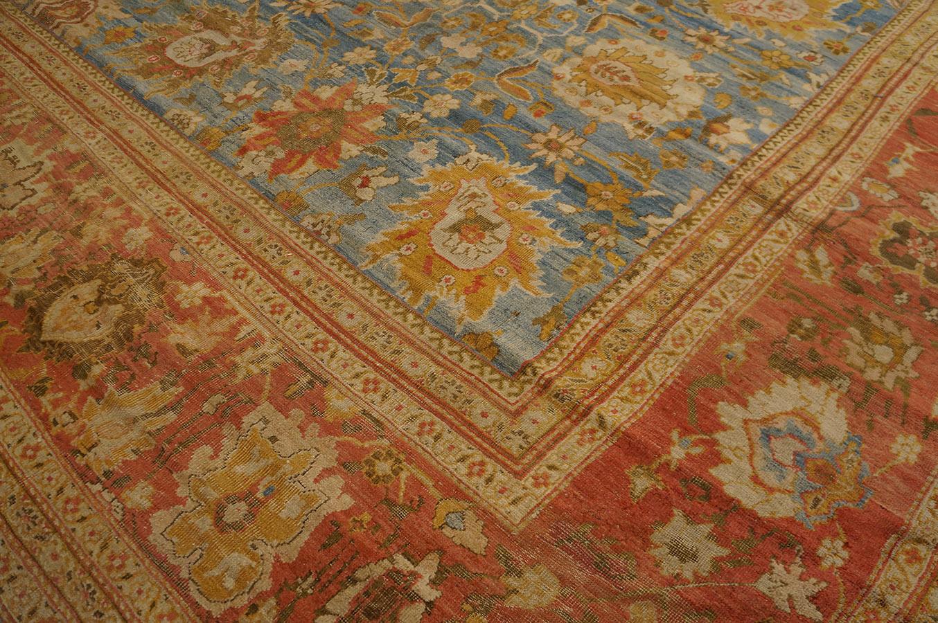 Tappeto persiano Ziegler Sultanabad del XIX secolo ( 17'4