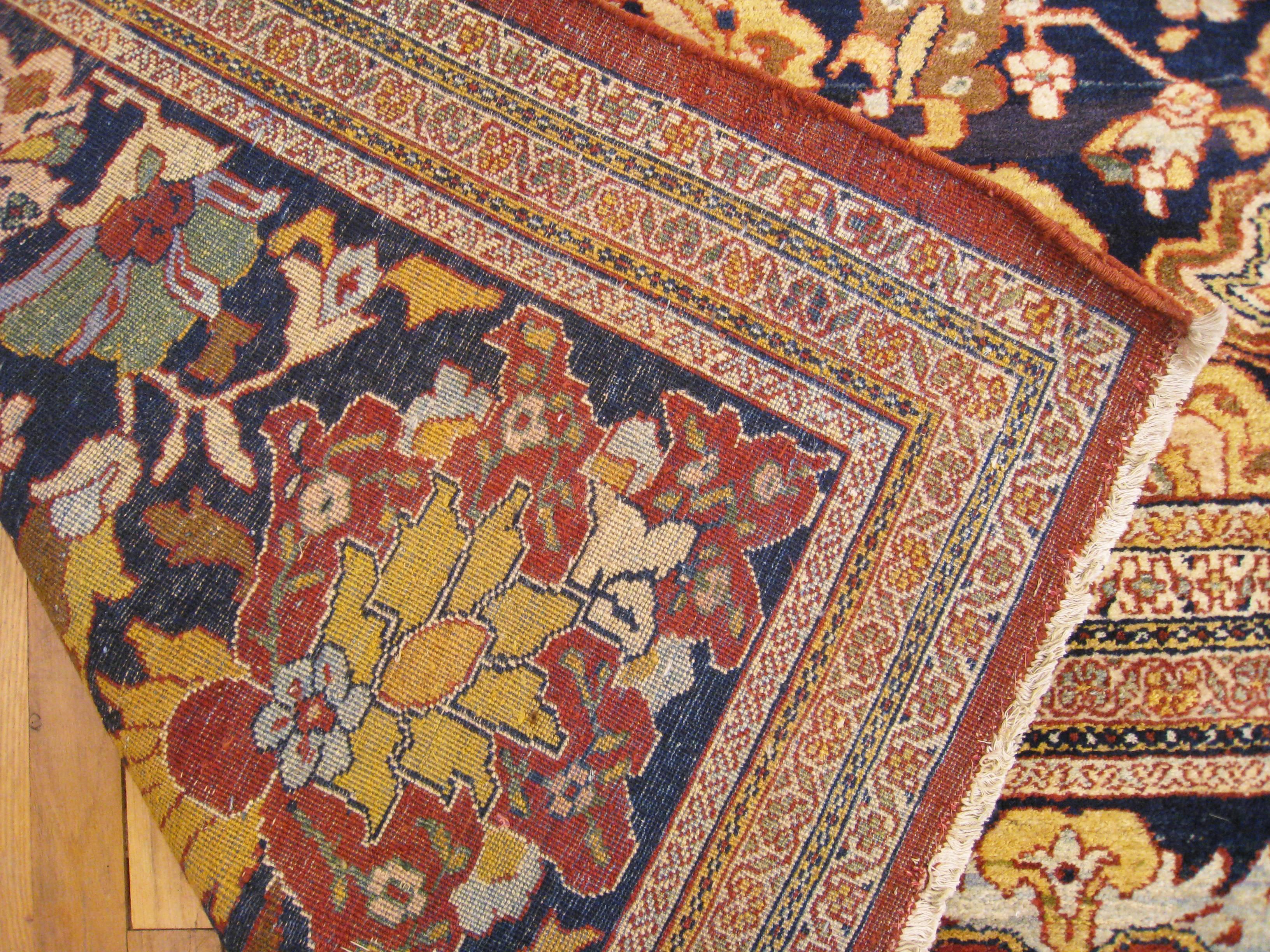 Persian Ziegler Sultanabad Oriental Carpet, Mansion Size, with Jewel Tones In Good Condition For Sale In New York, NY