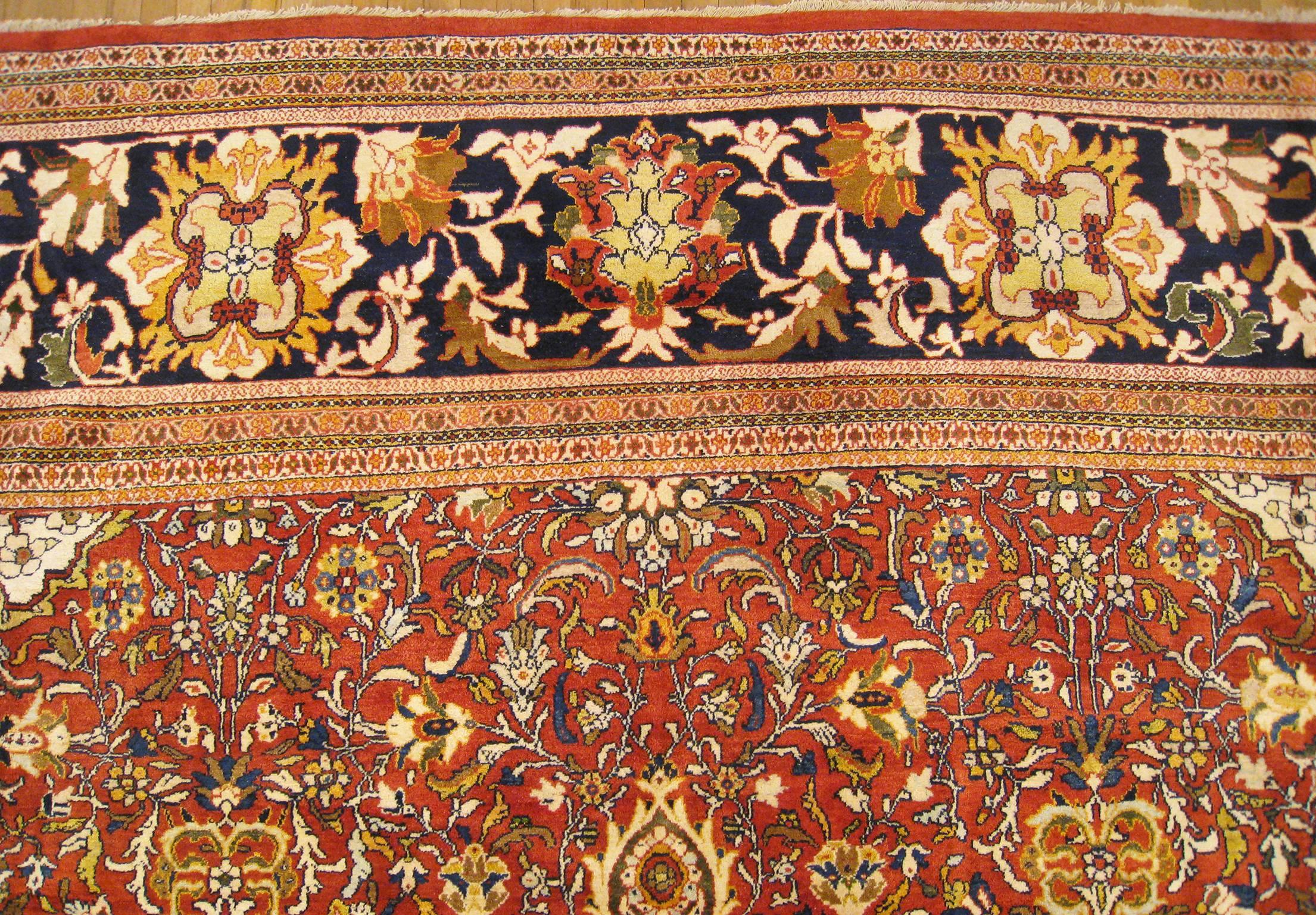 Persian Ziegler Sultanabad Oriental Carpet, Mansion Size, with Jewel Tones For Sale 2