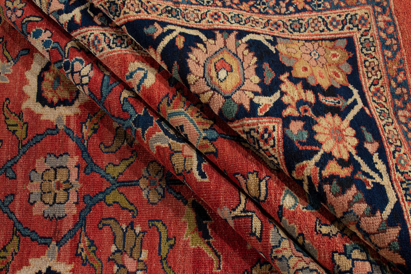 Antiker persischer Ziegler Sultanabad-Teppich (Handgeknüpft) im Angebot