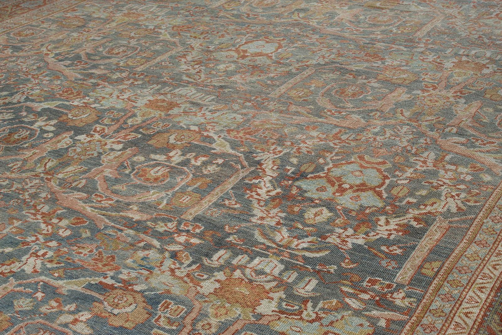 Hand-Knotted Antique Persian Ziegler Sultanabad Rug For Sale