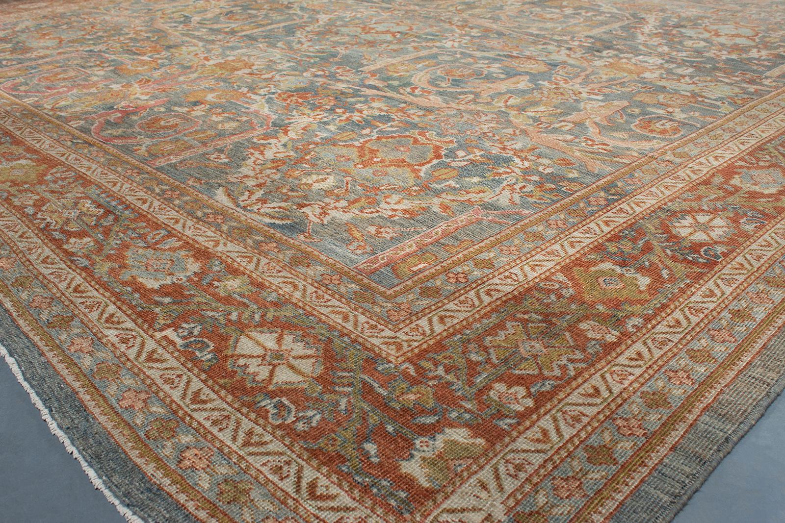 Wool Antique Persian Ziegler Sultanabad Rug For Sale