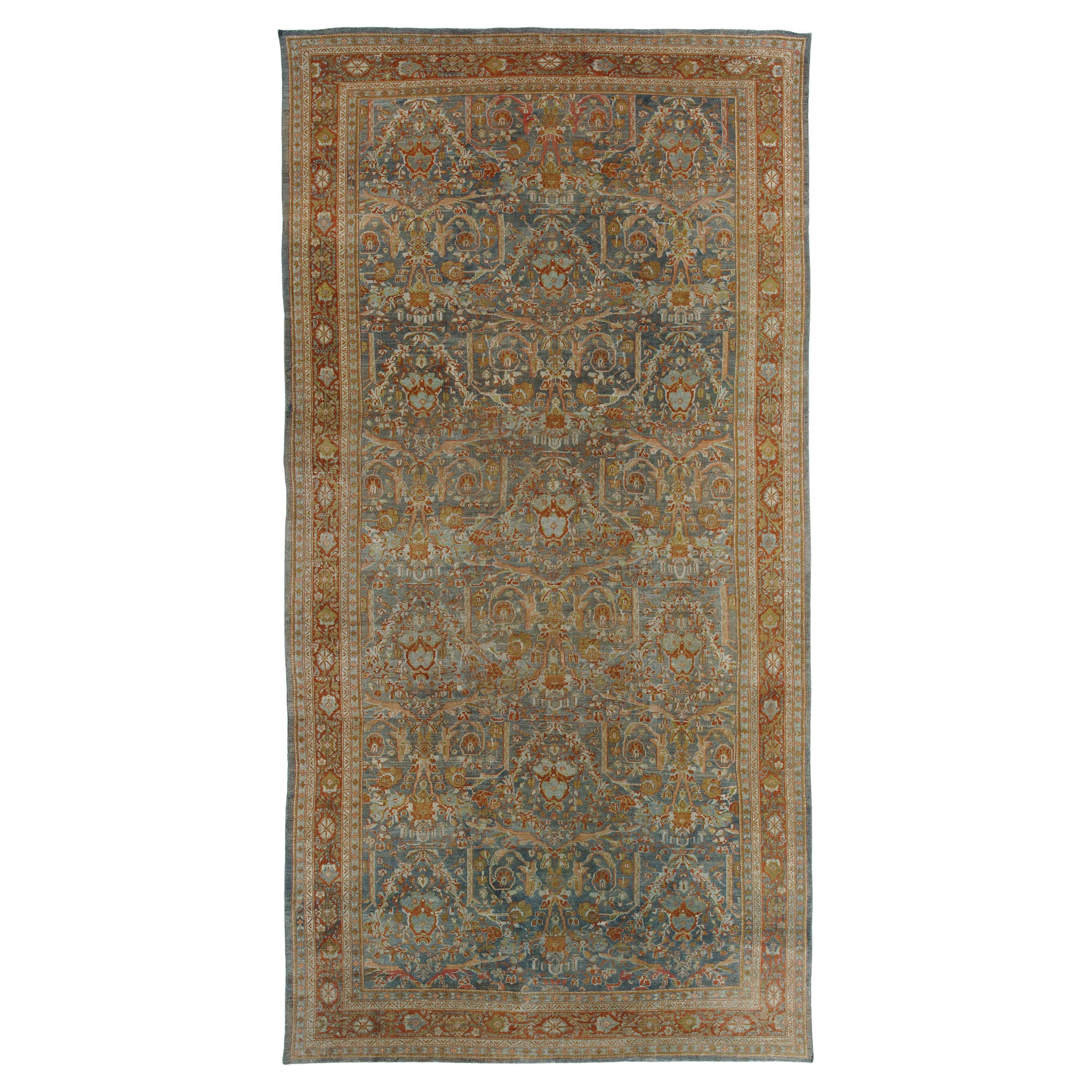 Antique Persian Ziegler Sultanabad Sampler Rug at 1stDibs