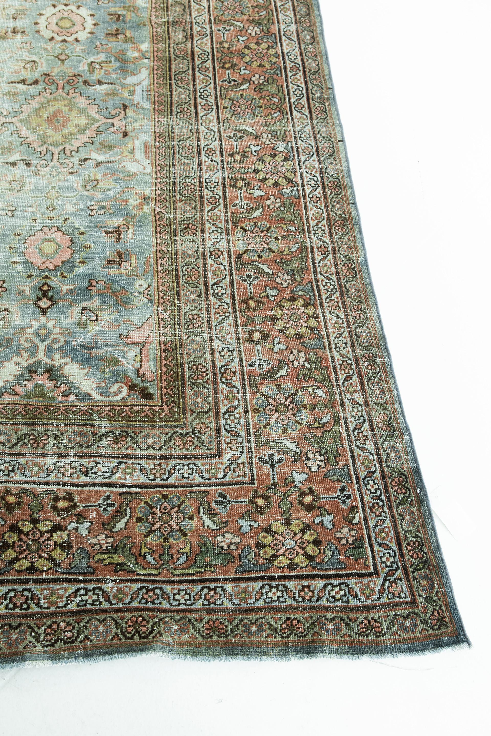 20th Century Antique Persian Zigler Sultanabad Rug For Sale