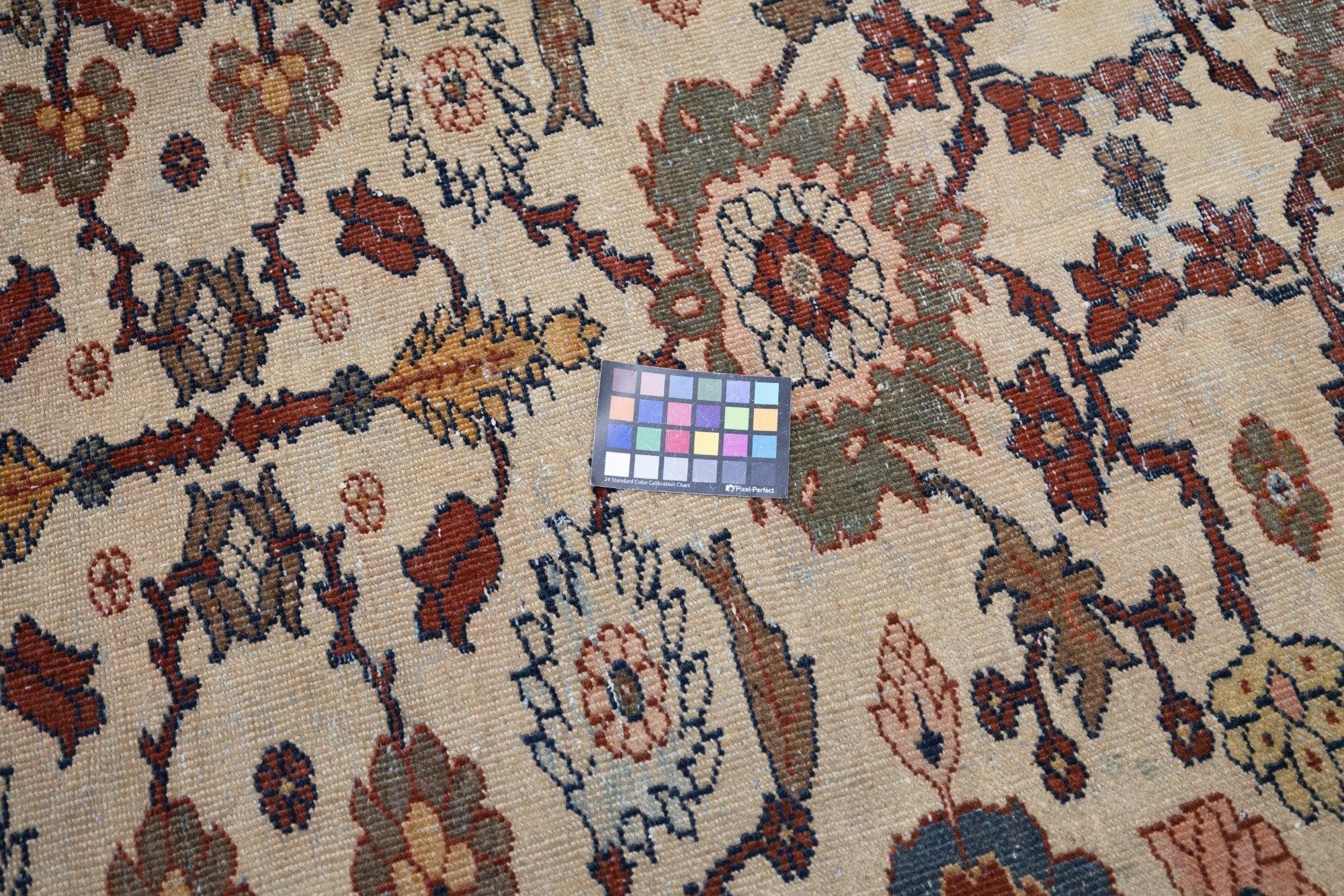 Antiker persischer Mahal Sultanabad-Teppich 8'6'' x 11'1'' im Angebot 1