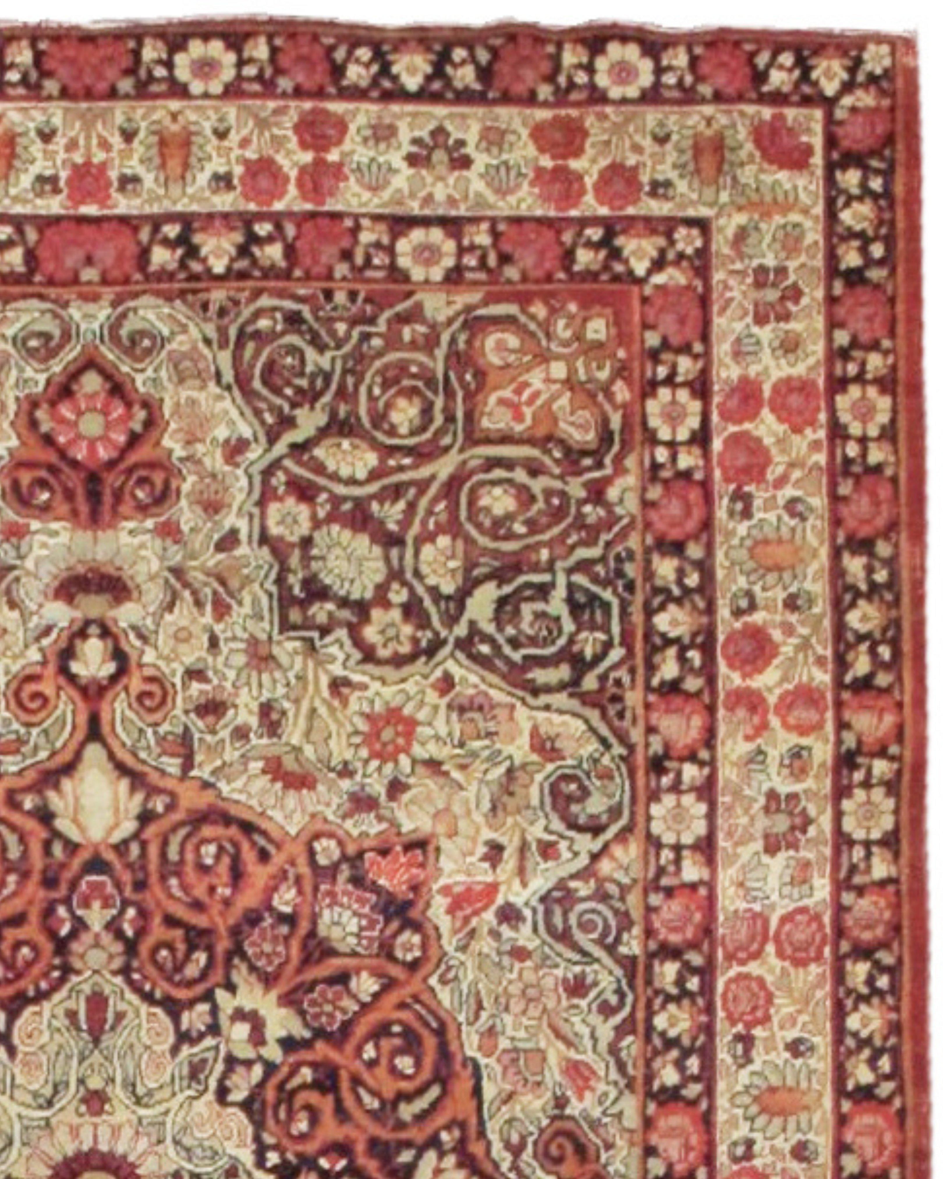 Antiker persischer Kirman-Teppich, um 1900

Zusätzliche Informationen:
Abmessungen: 4'5