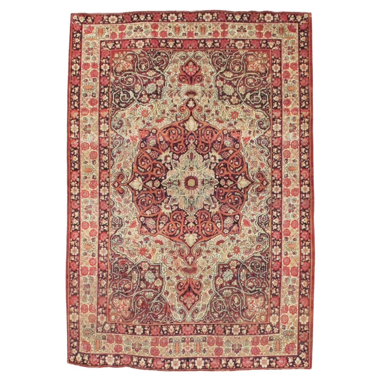 Antique Persin Kirman Rug, c. 1900