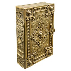 Antique Personal Diary Repository, Scottish, Brass, Keepsake Case, Victorian