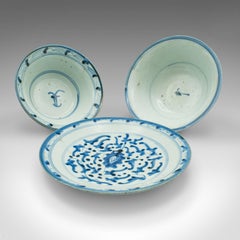 Antikes persönliches Teeservice, Chinesisch, Qing Dynasty, Keramik, Schale, Untertasse, georgisch