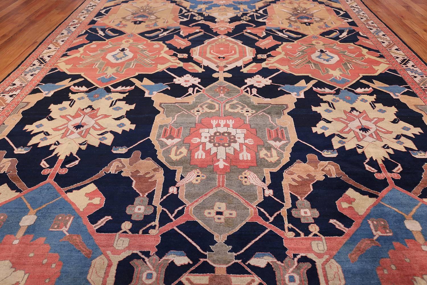 Antique Petag Persian Tabriz Rug. Size: 9 ft 9 in x 14 ft 2 in (2.97 m x 4.32 m) 5