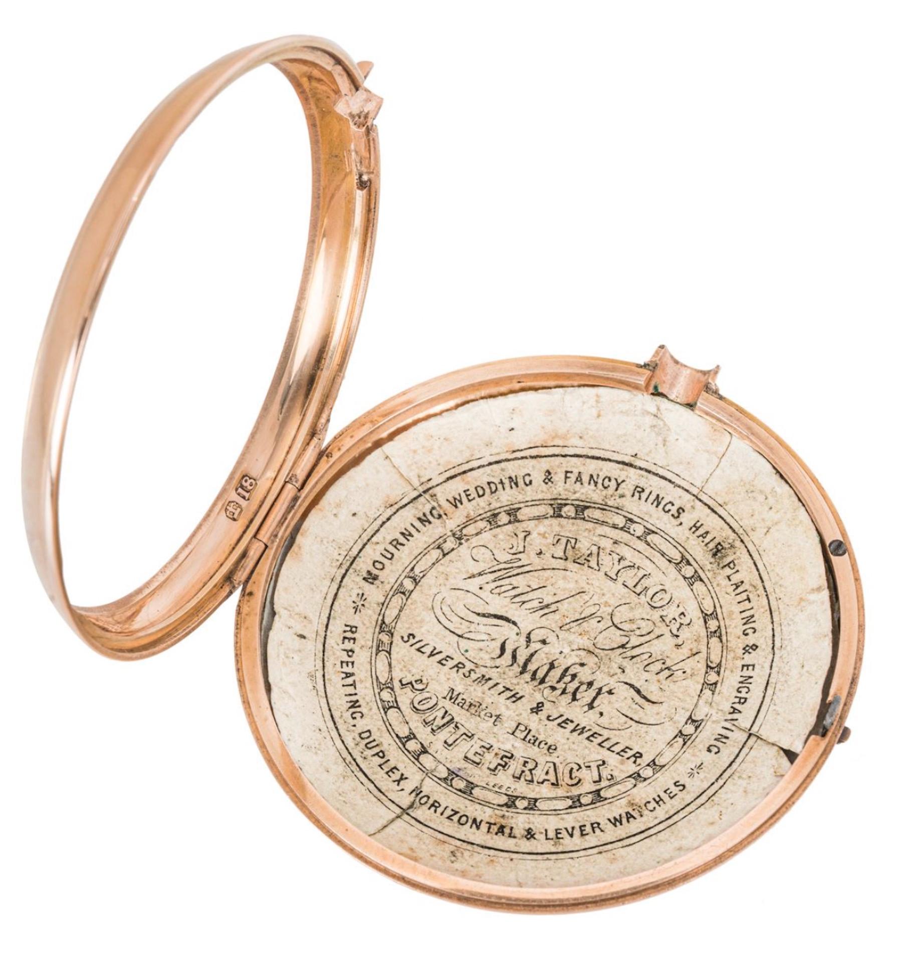 Men's Antique Peter Desmarais St. Martins Court Leister Square Rose Gold Pocket Watch For Sale