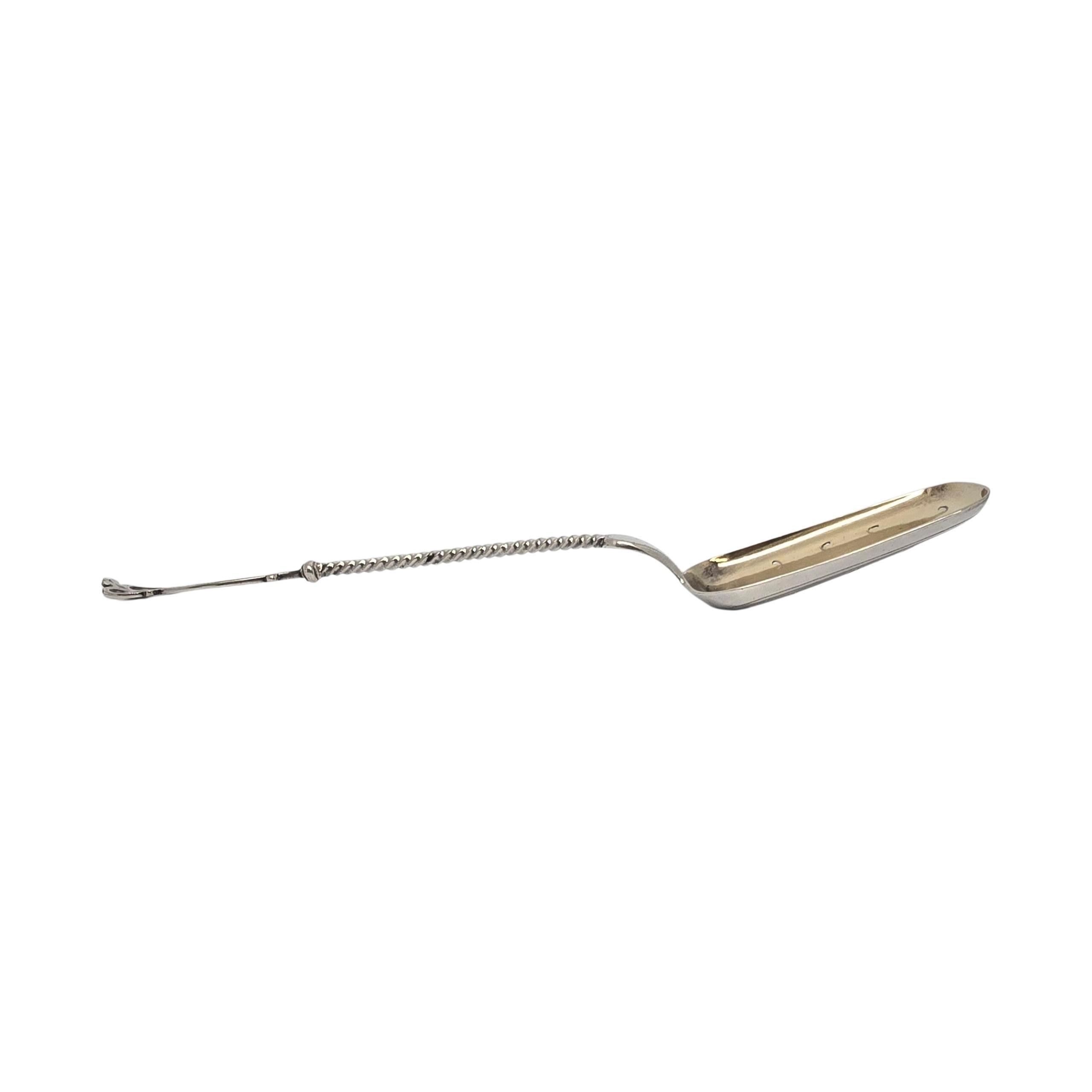Antike Peter Hertz Dänemark Silber mit Gold Wash Bowl Erdbeerlöffel #23228 im Zustand „Gut“ im Angebot in Washington Depot, CT