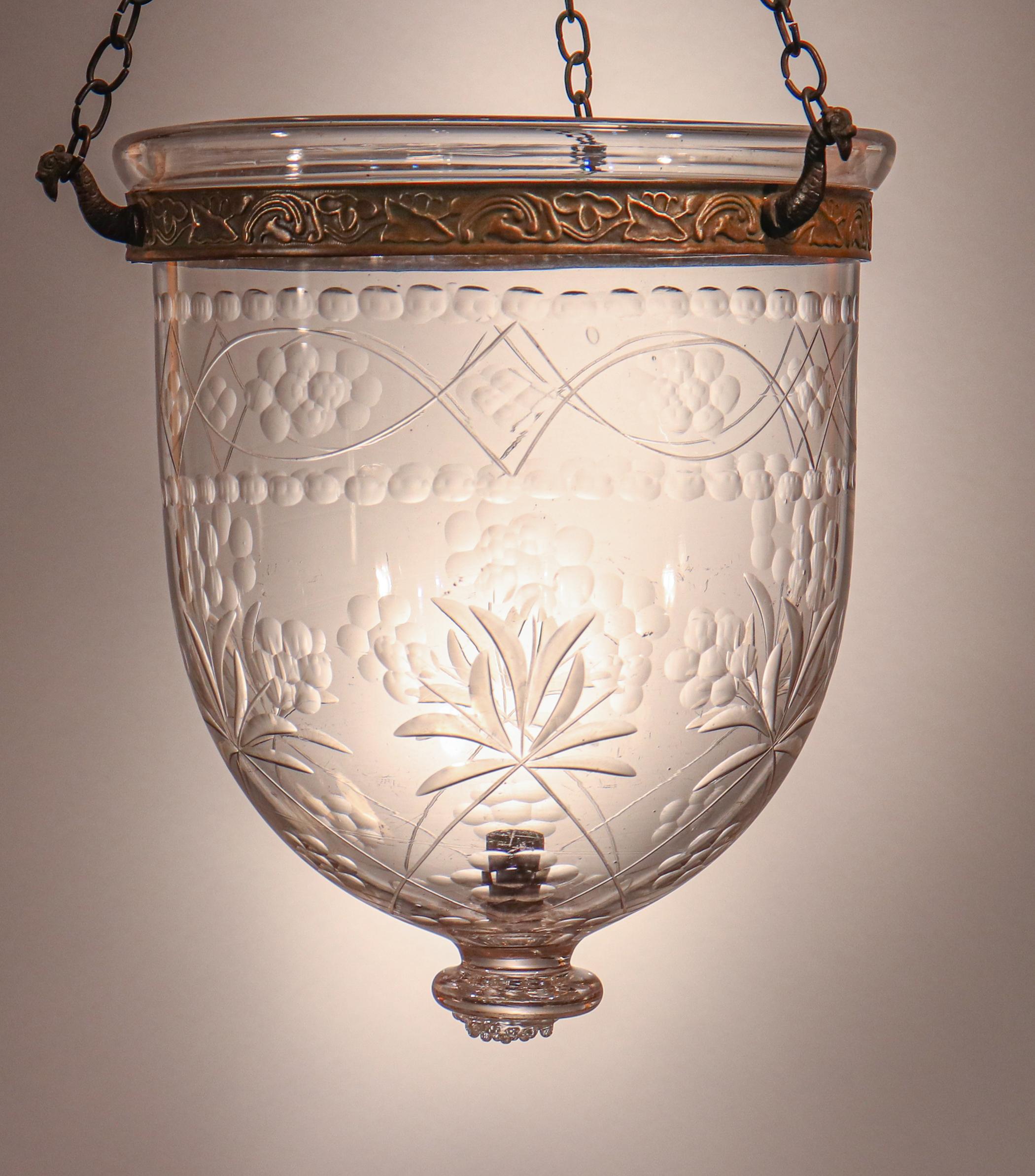 Antique Petite Bell Jar Lantern 2
