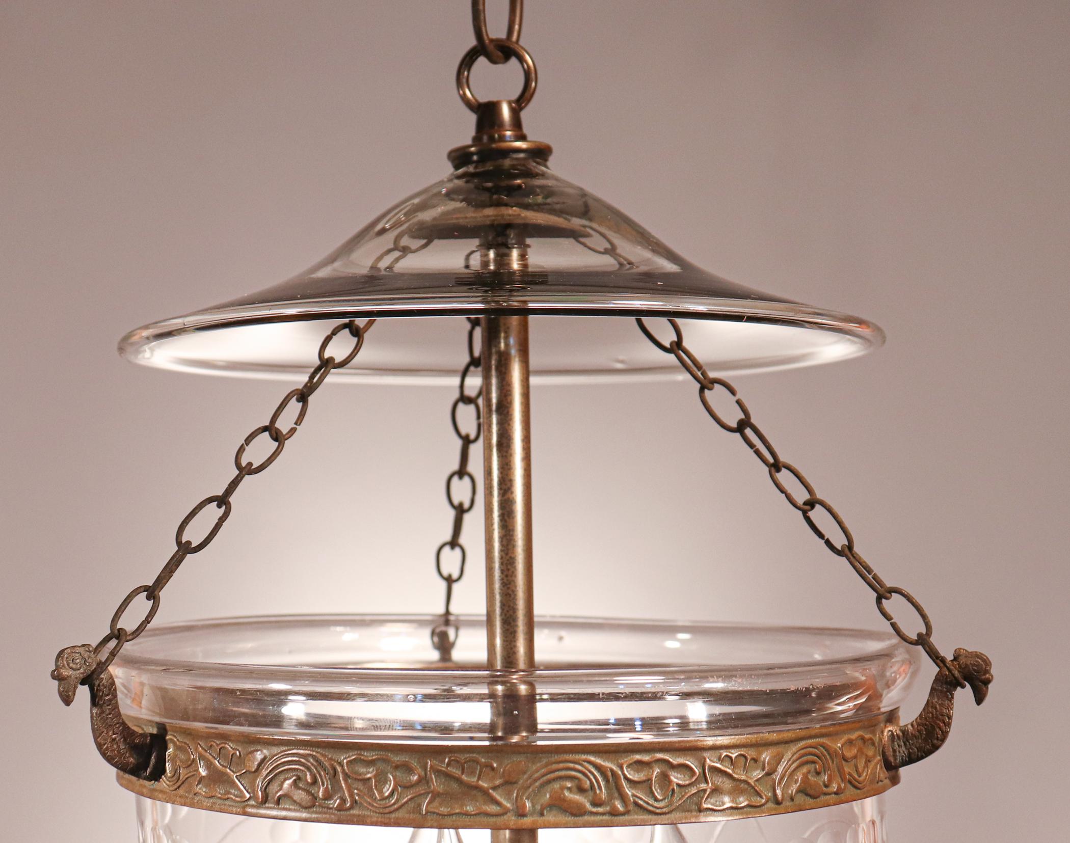 19th Century Antique Petite Bell Jar Lantern