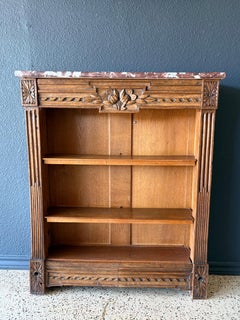 Antique Petite French Bookcase
