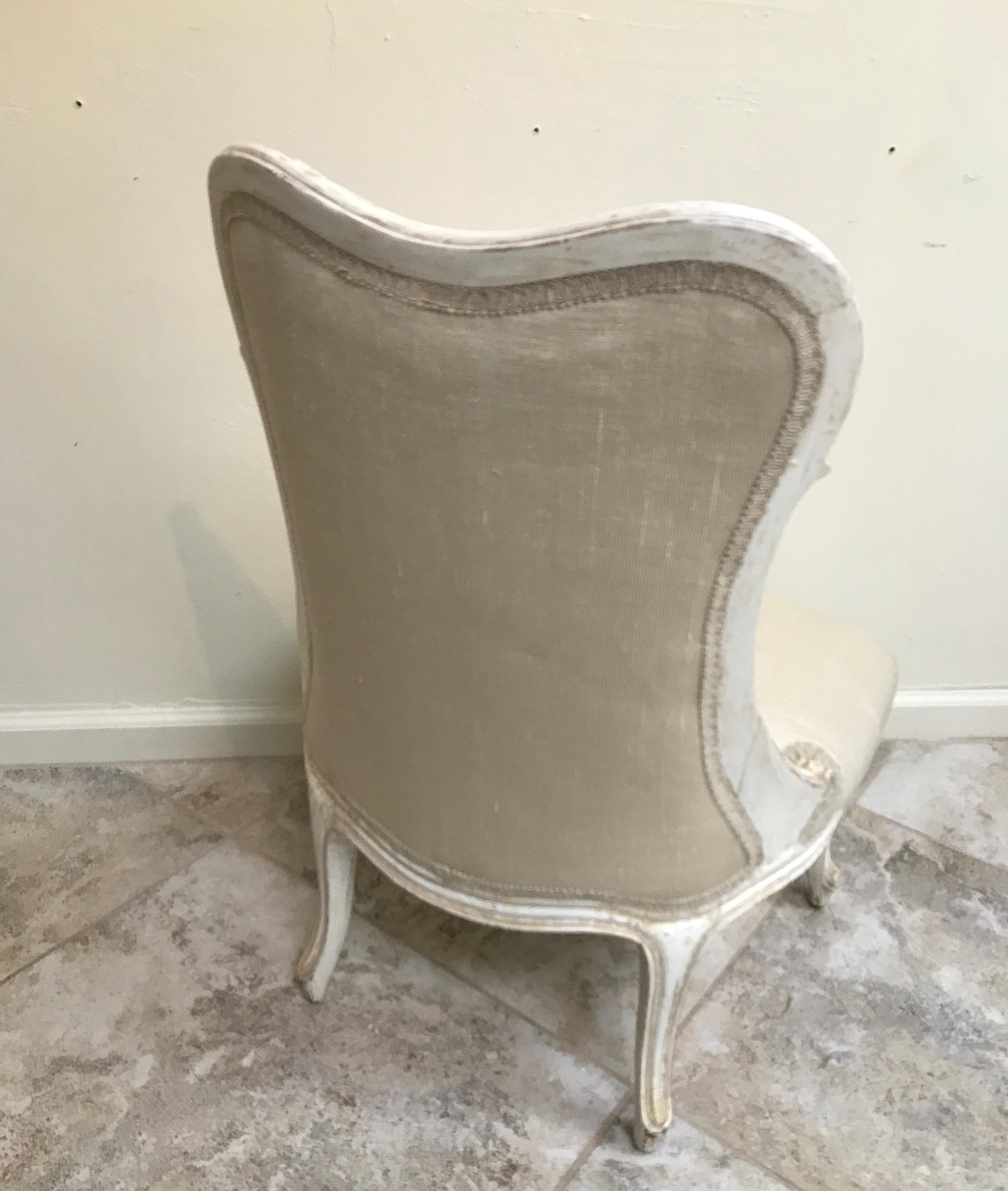 petite slipper chair