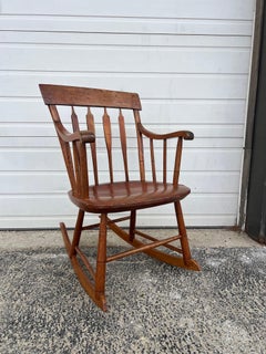 Antique Petite Rocking Chair with Excellent Patina