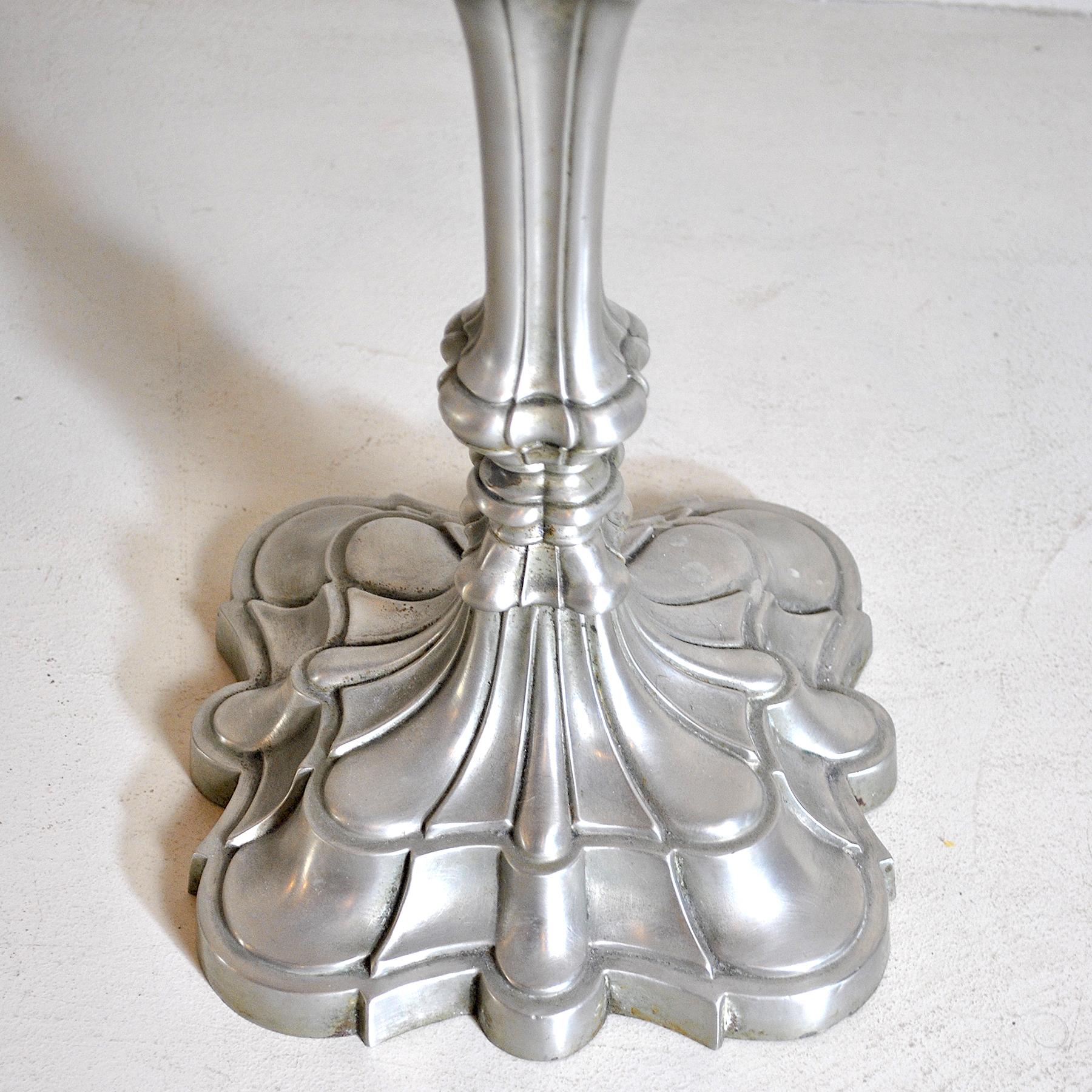 Mid-20th Century Antique Pewter Candleholders For Sale