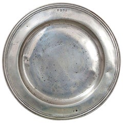 Antique Pewter Charger