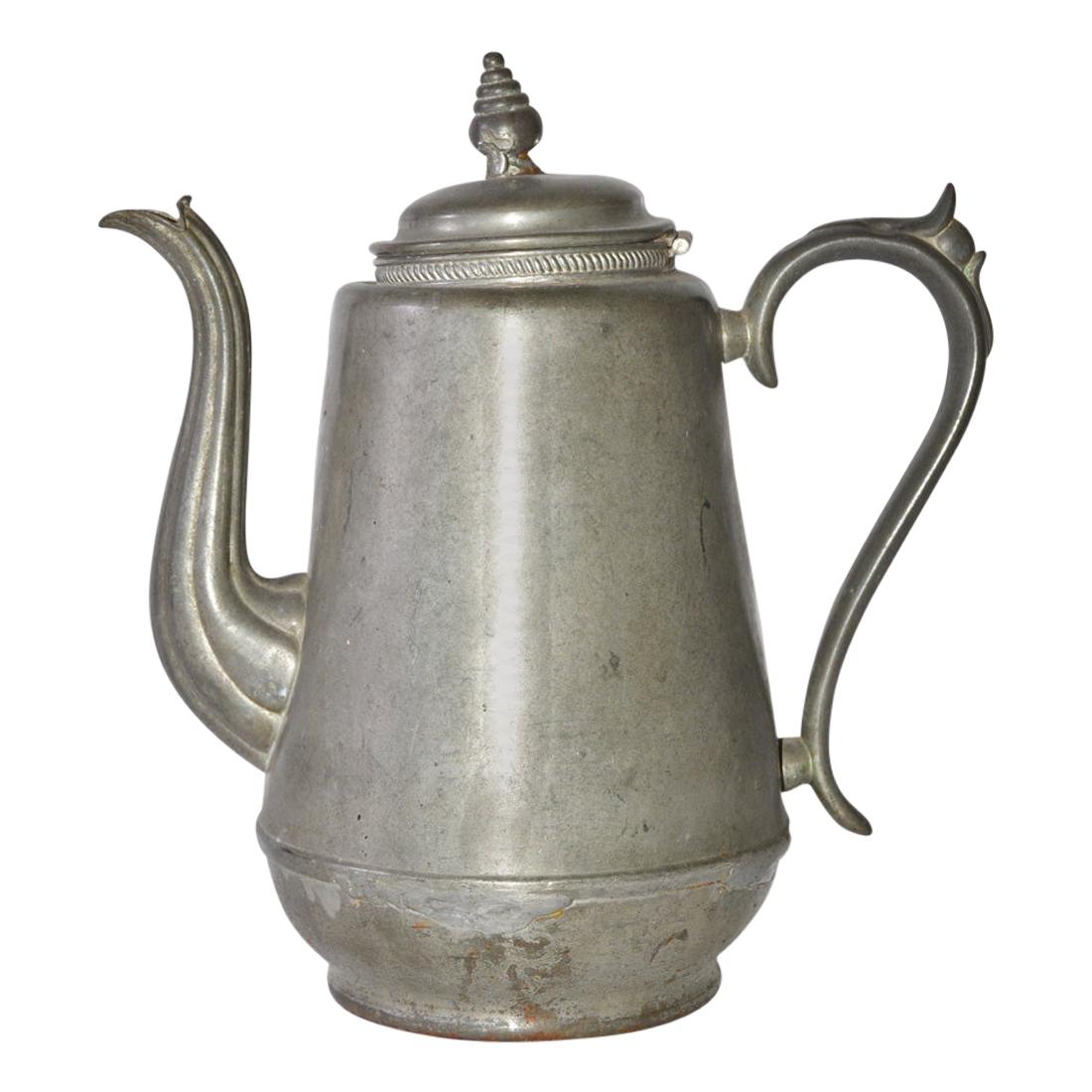 Antique Pewter Coffee Pot at 1stDibs | vintage pewter coffee pot