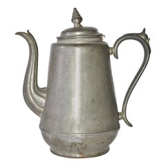 Antique Pewter Coffee Pot