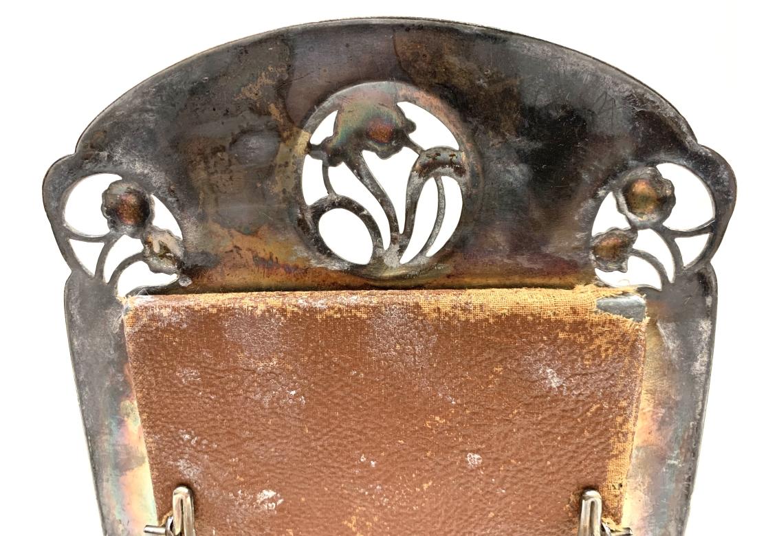 Marco de fotos antiguo de peltre Württembergische Metallwarenfabrik Art Nouveau en venta 5