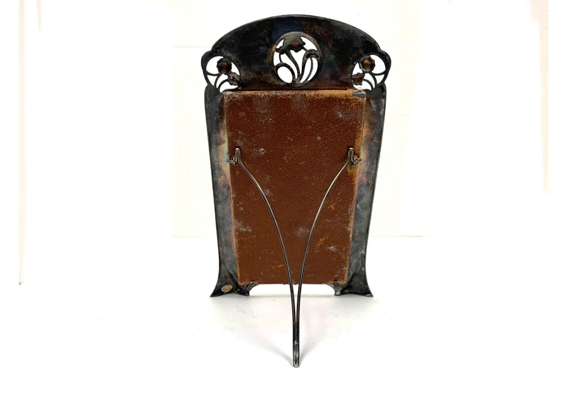 Marco de fotos antiguo de peltre Württembergische Metallwarenfabrik Art Nouveau en venta 1