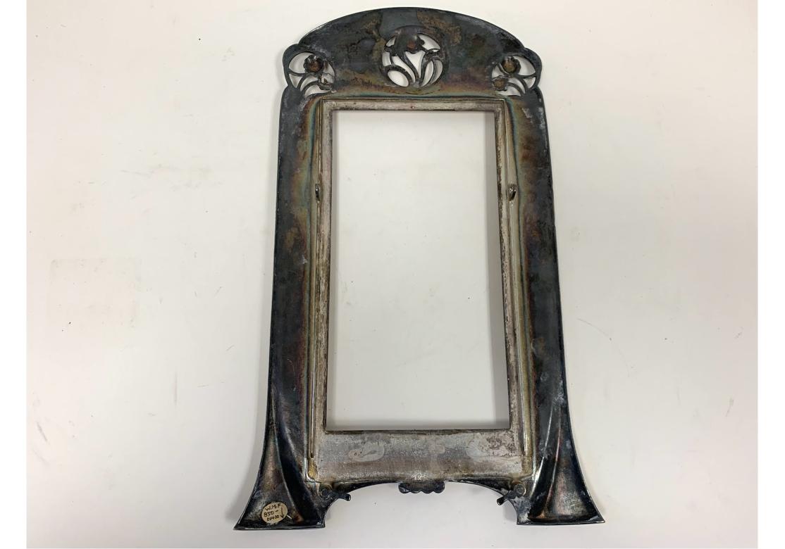 Marco de fotos antiguo de peltre Württembergische Metallwarenfabrik Art Nouveau en venta 2