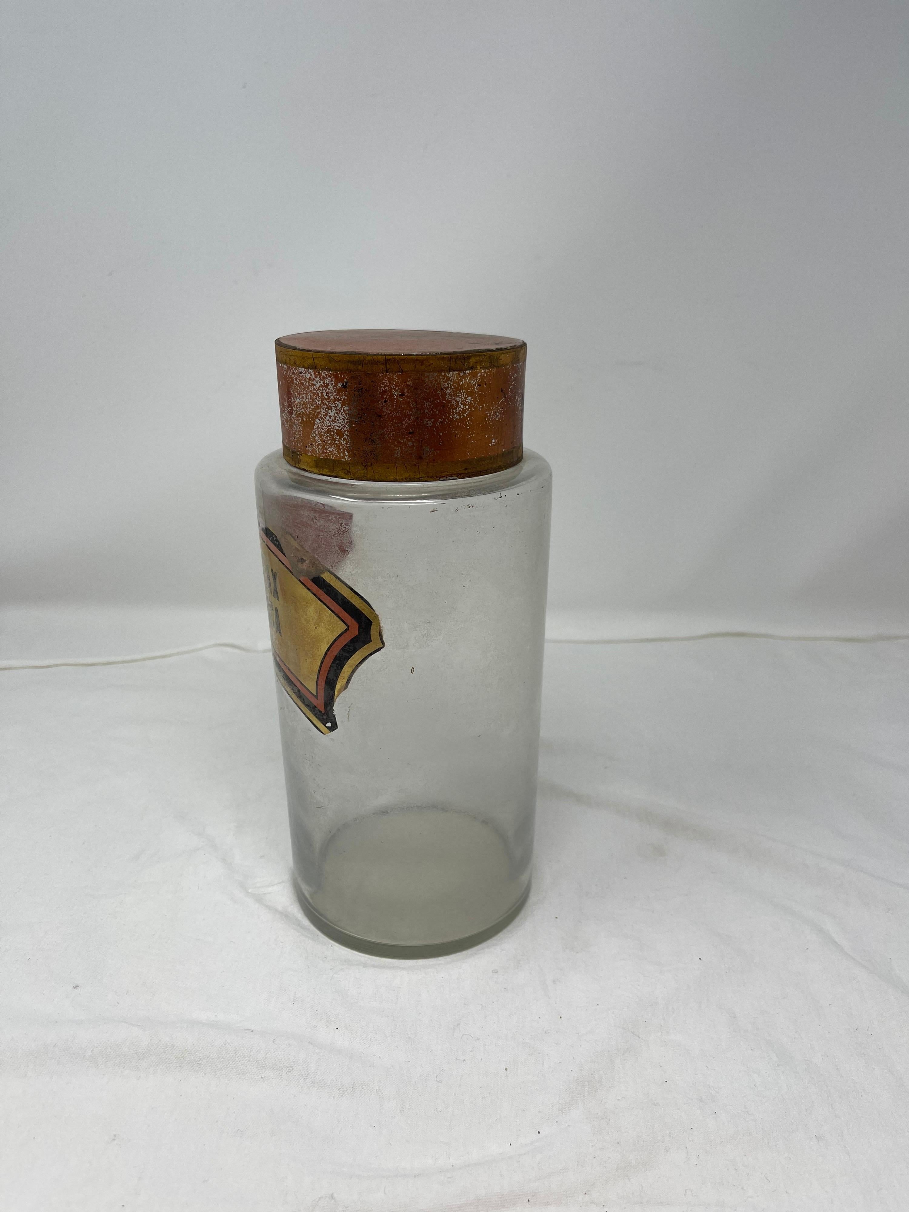 Antique Pharmacy Jar “Smilax Medica” In Good Condition For Sale In Houston, TX