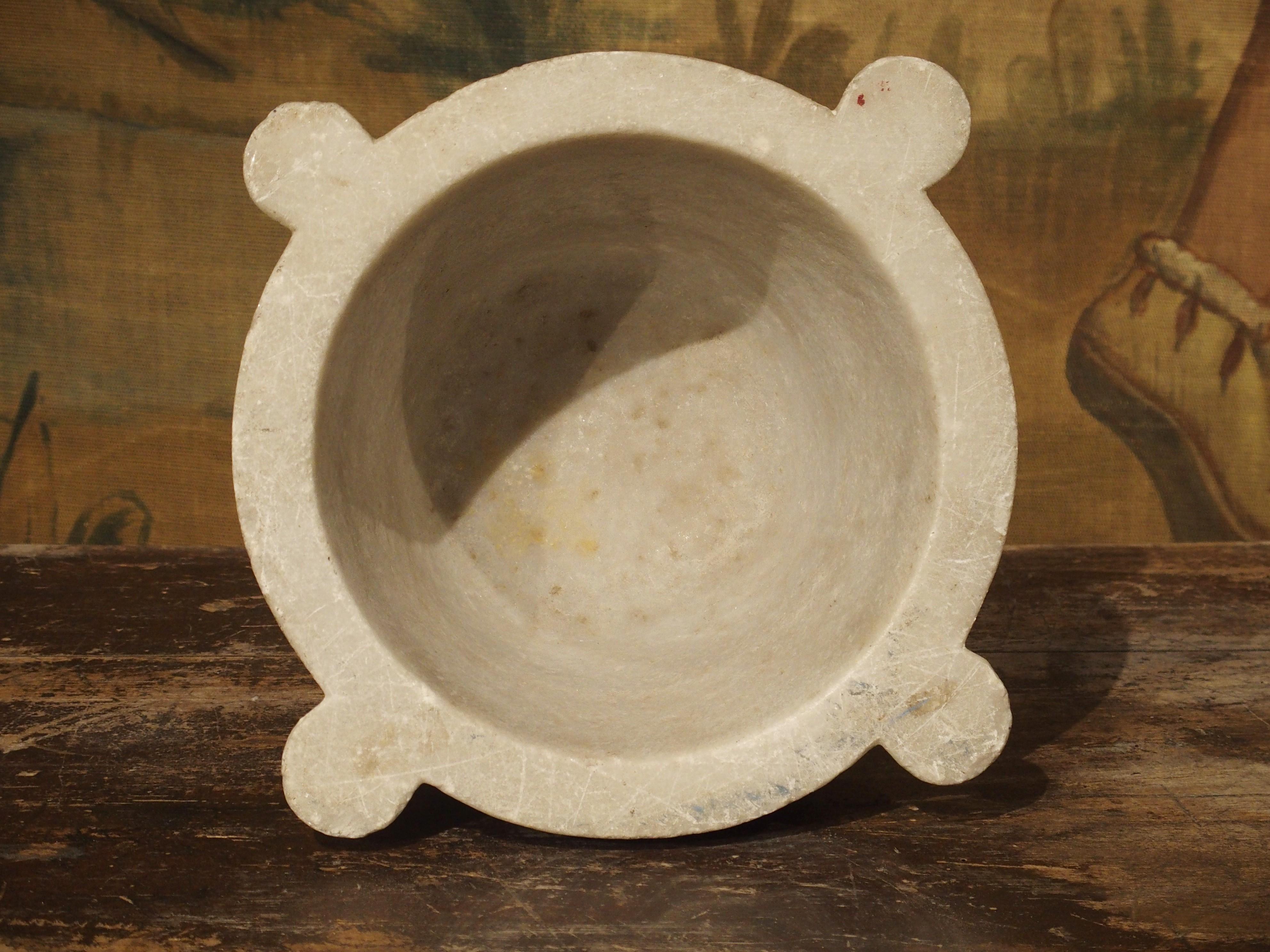 Stone Antique Pharmacy Mortar with Pestle, France, 19th Century