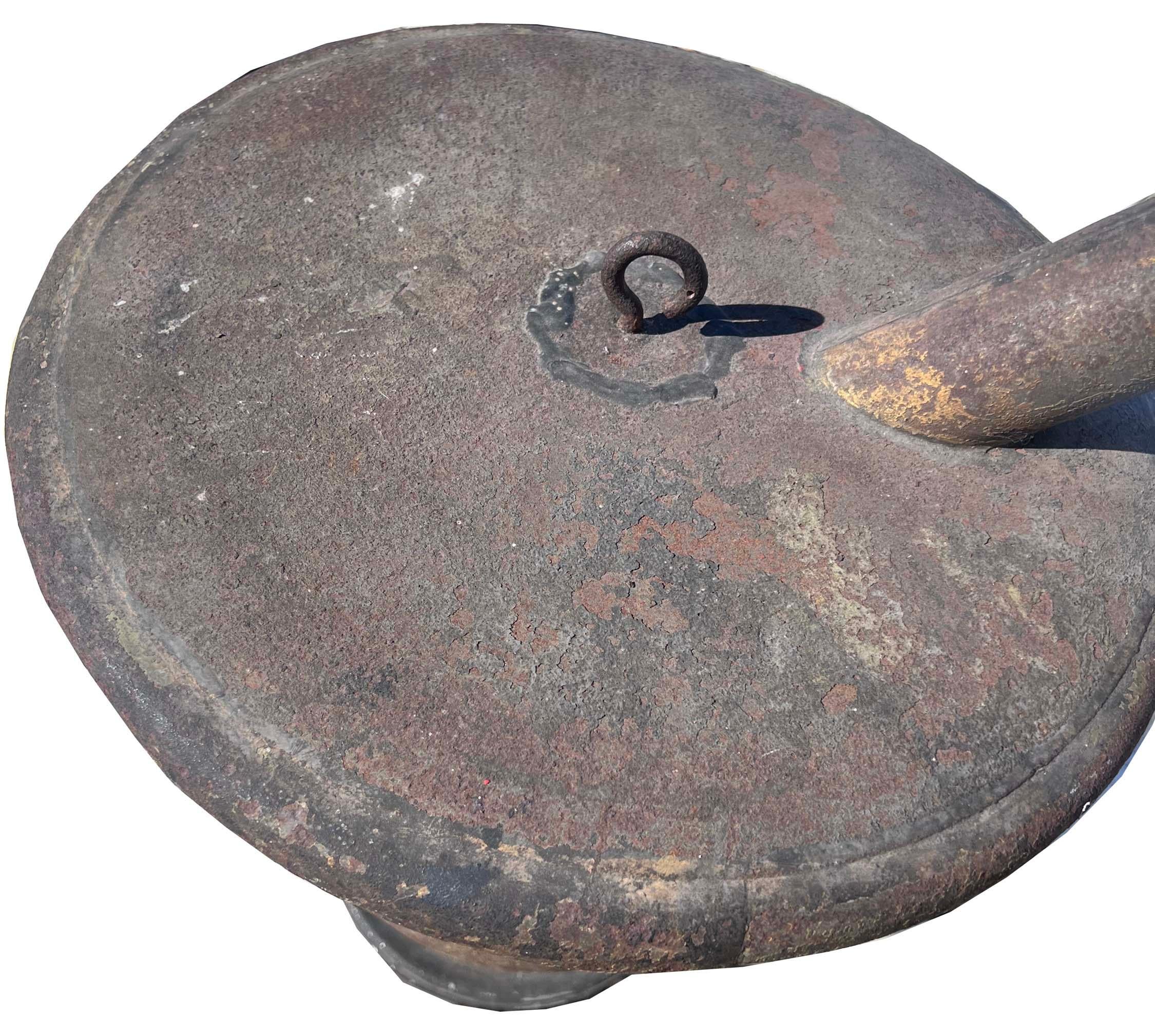 antique pharmacy sign mortar and pestle In Fair Condition For Sale In Sag Harbor, NY