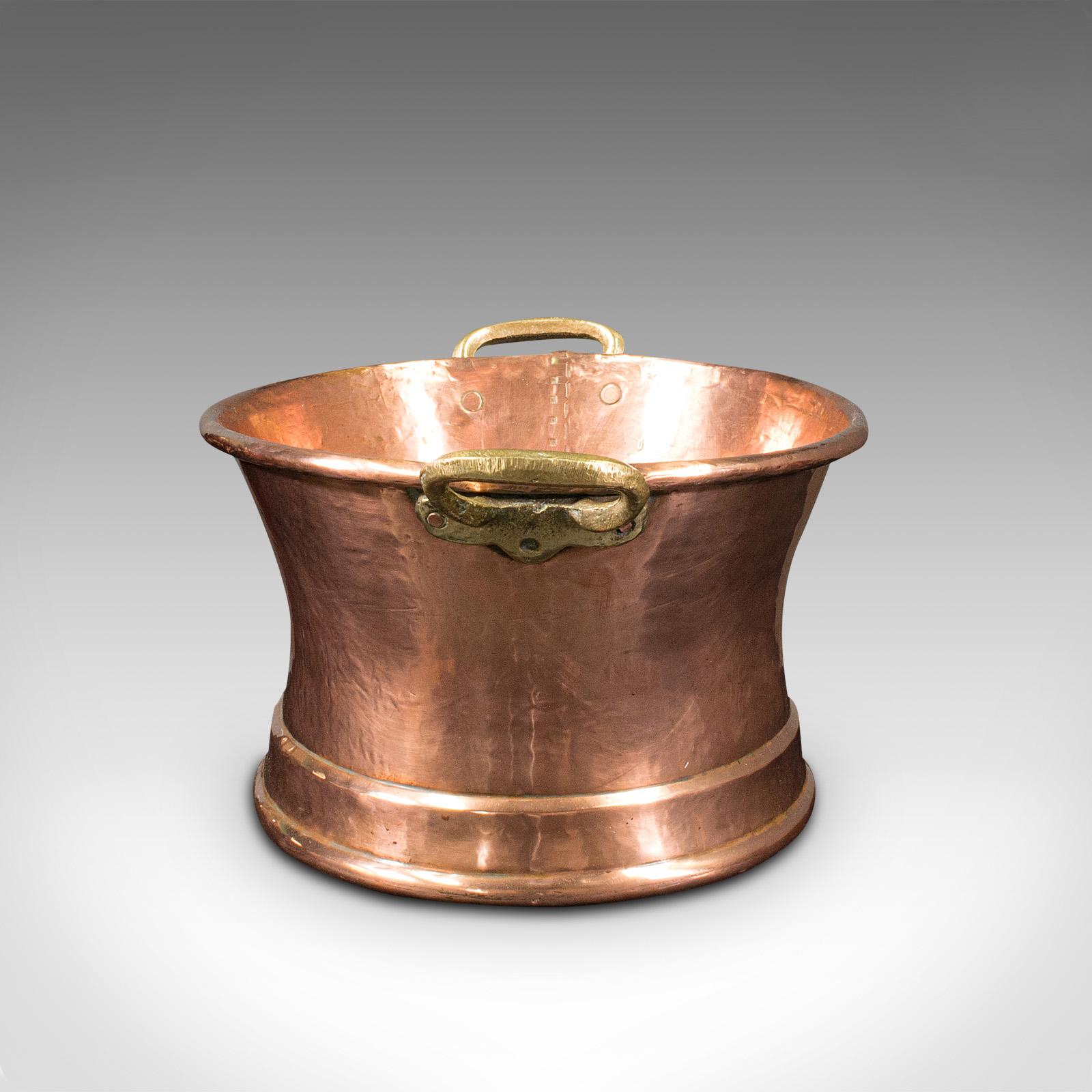 vintage copper roasting pan