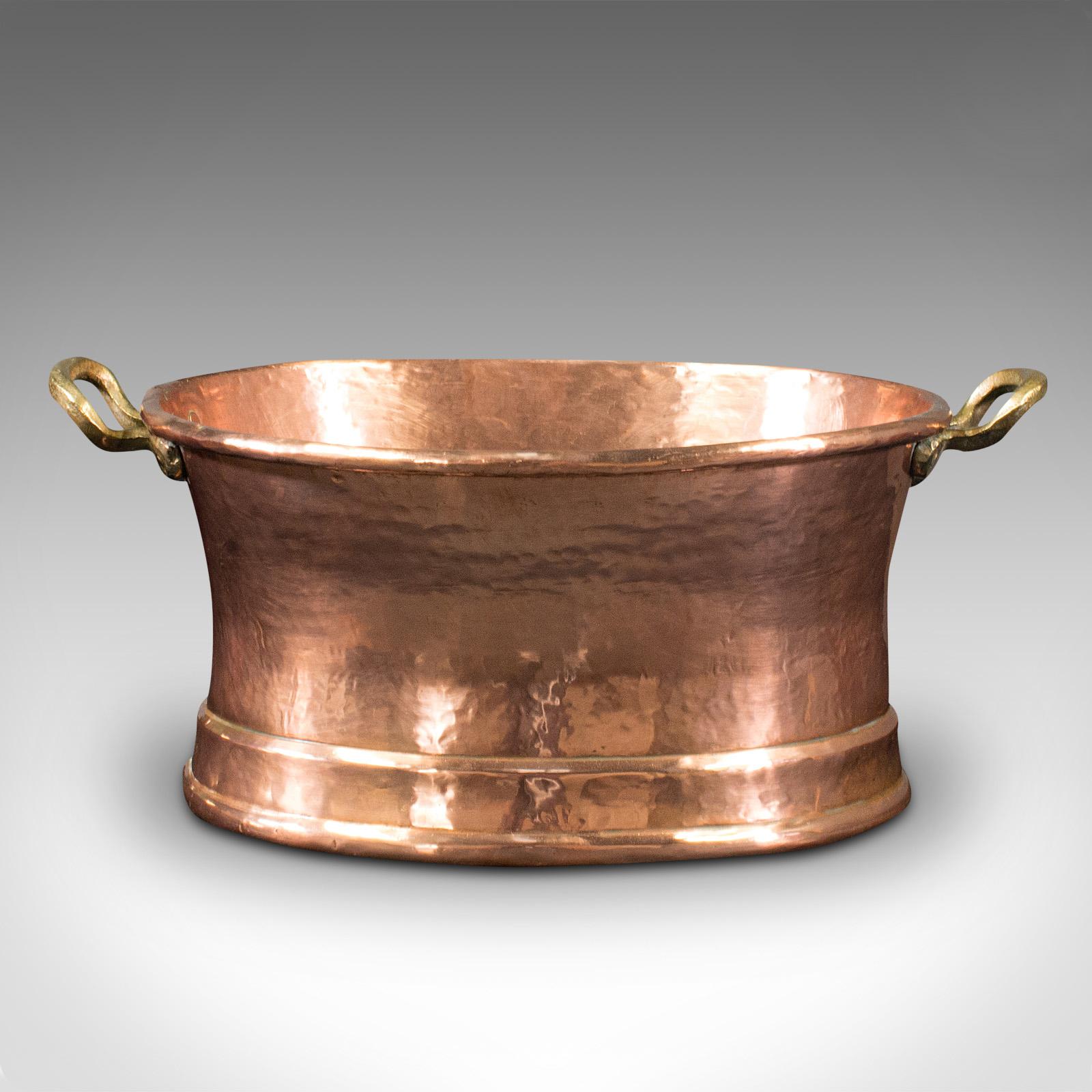 18th Century Antique Pheasant Roasting Pan, English, Hand Beaten Copper Pot, Decor, Georgian