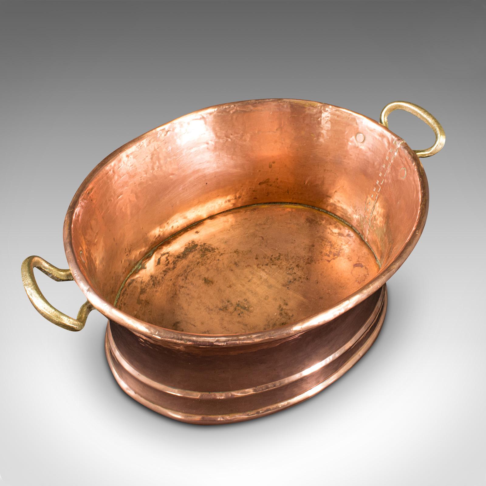 Antique Pheasant Roasting Pan, English, Hand Beaten Copper Pot, Decor, Georgian 1