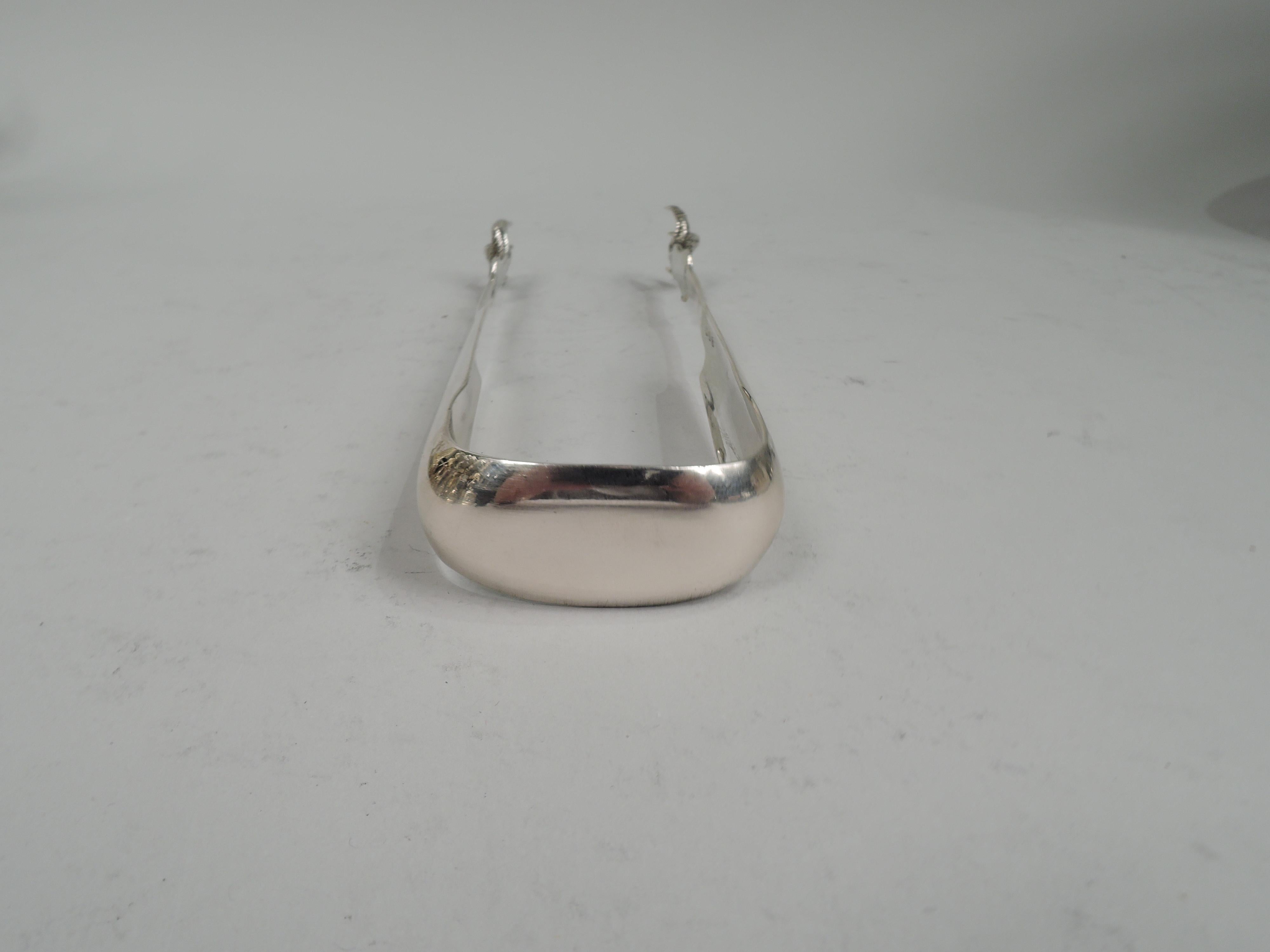 Antique Philadelphia Classical Coin Silver Sugar Tongs For Sale at 1stDibs