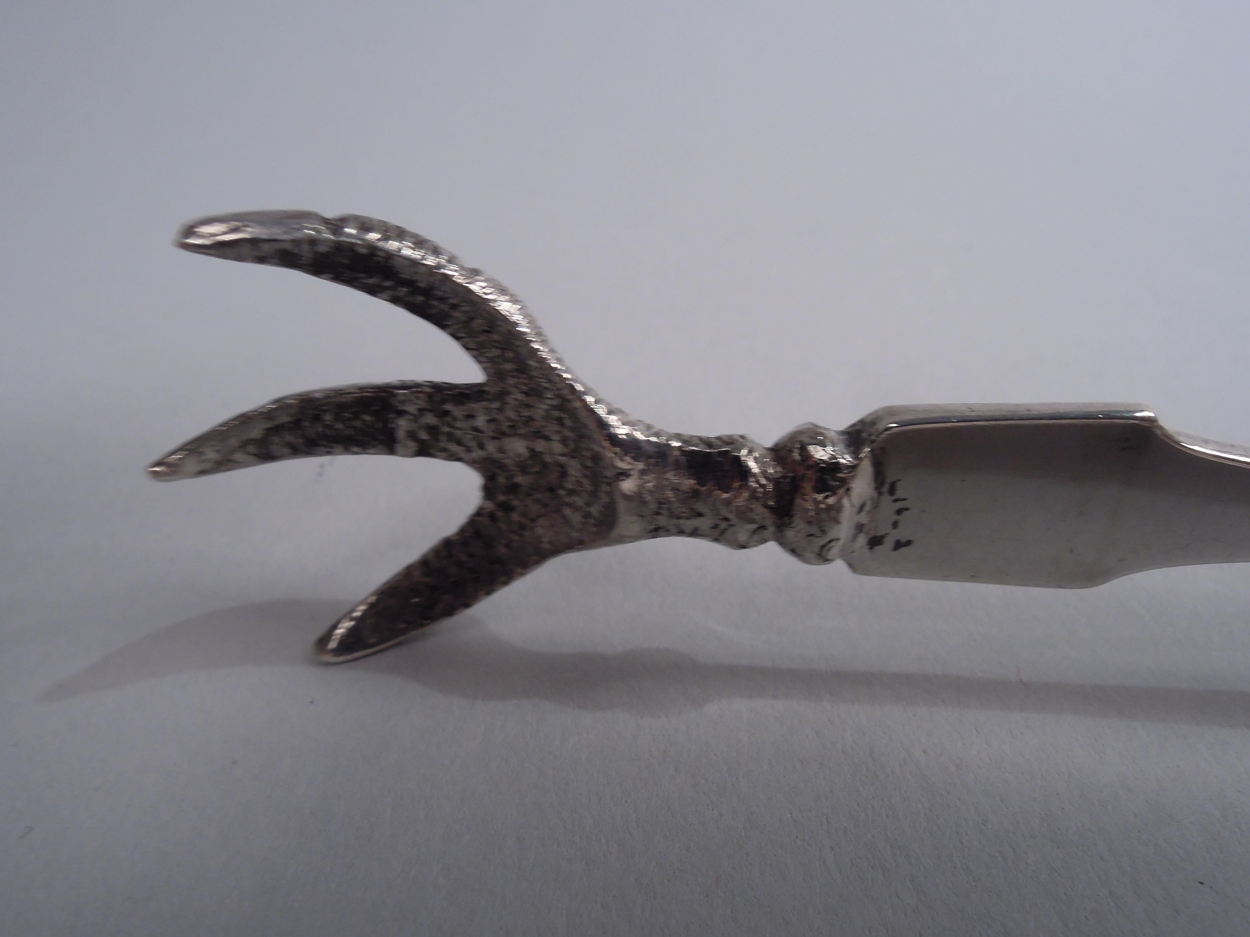 Antique Philadelphia Federal Coin Silver Ice Tongs For Sale 1