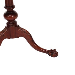 Antique Philadelphia School Chippendale Mahogany Pie Crust Stand c1930