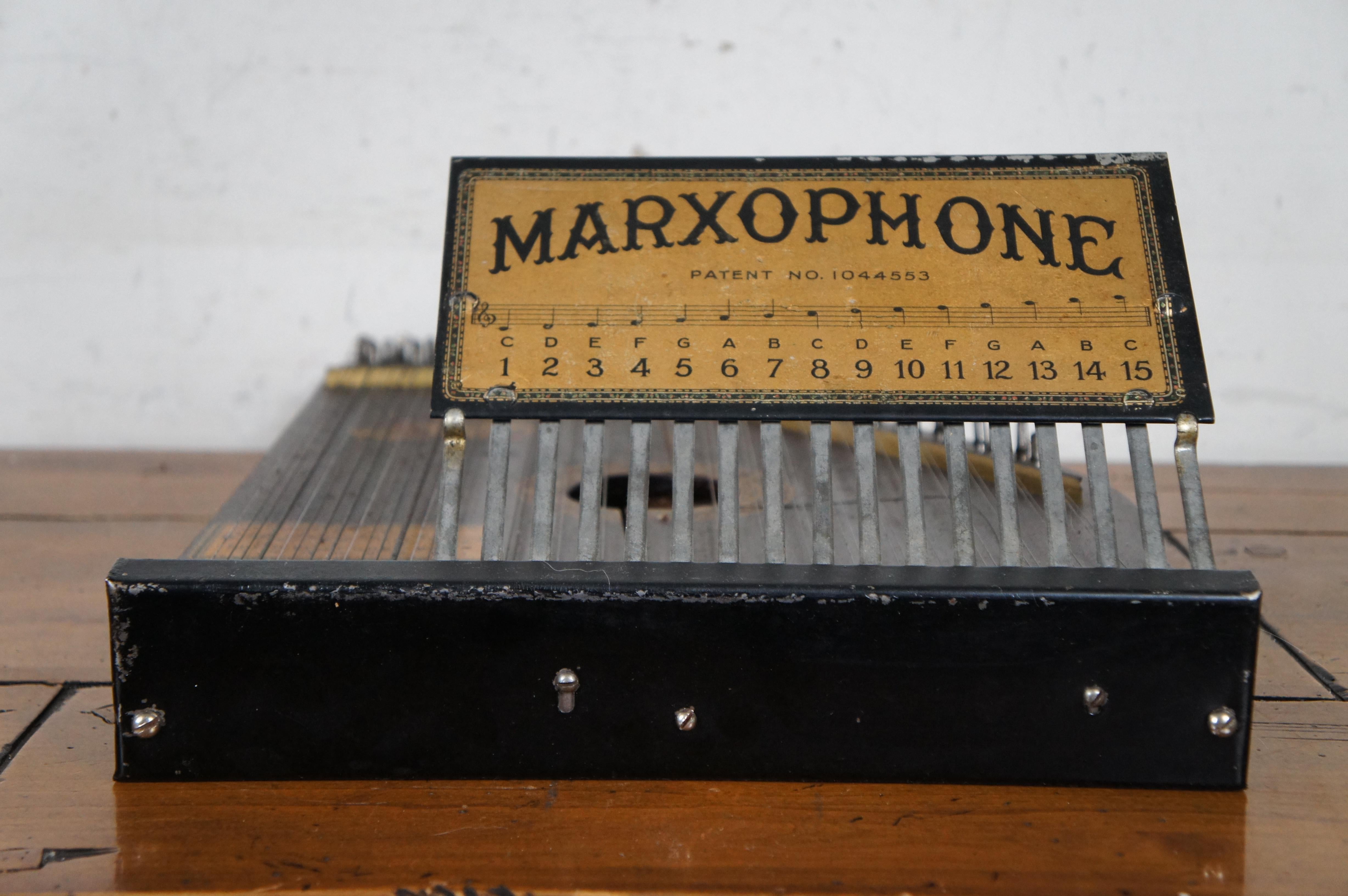 20th Century Antique Phonoharp Co Marxophone Mandolin Zither Guitar & Music Sheets 19