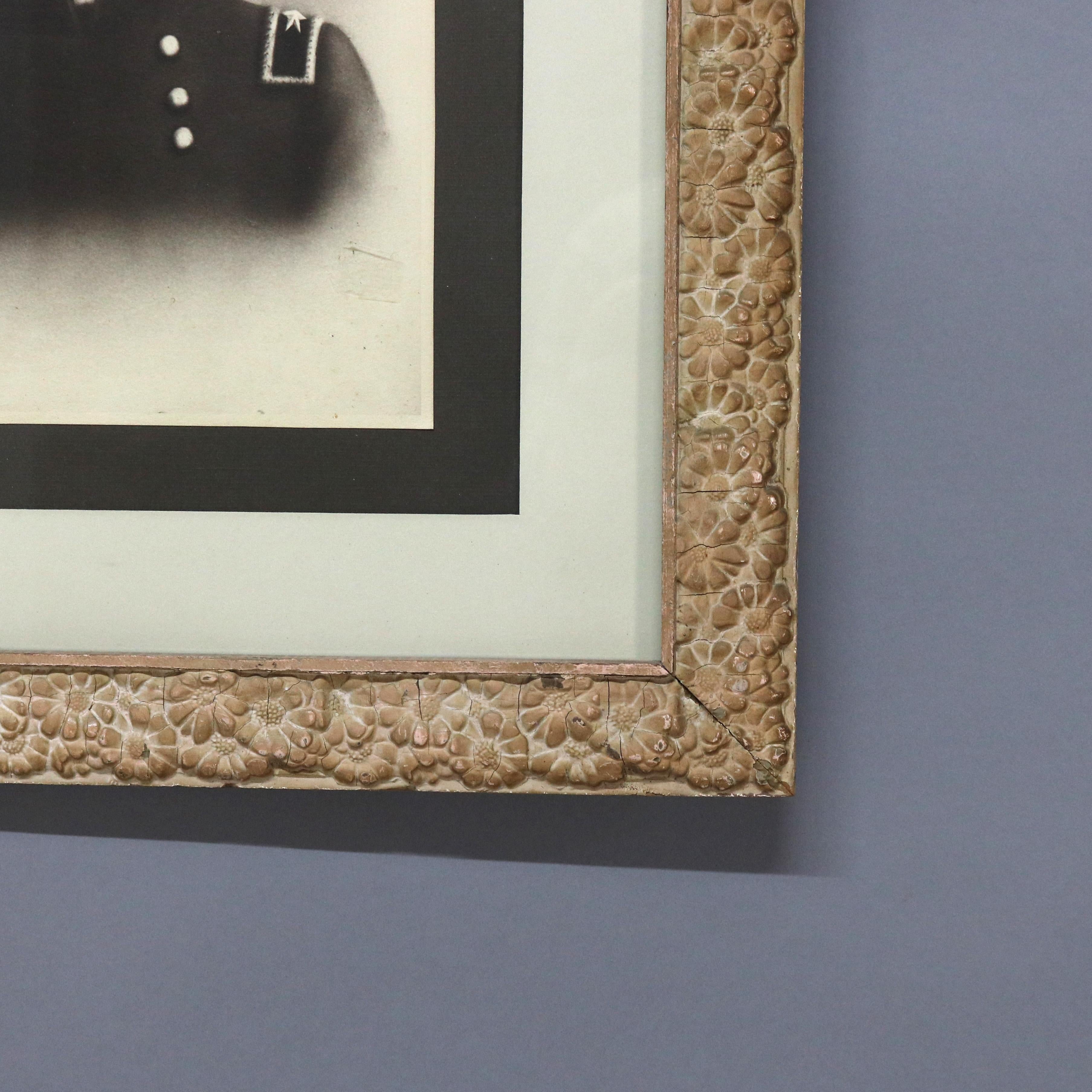 Antique Photograph of Man in Military Uniform, Framed, C1860 In Good Condition For Sale In Big Flats, NY