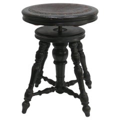 Antique Piano Chair, 1880