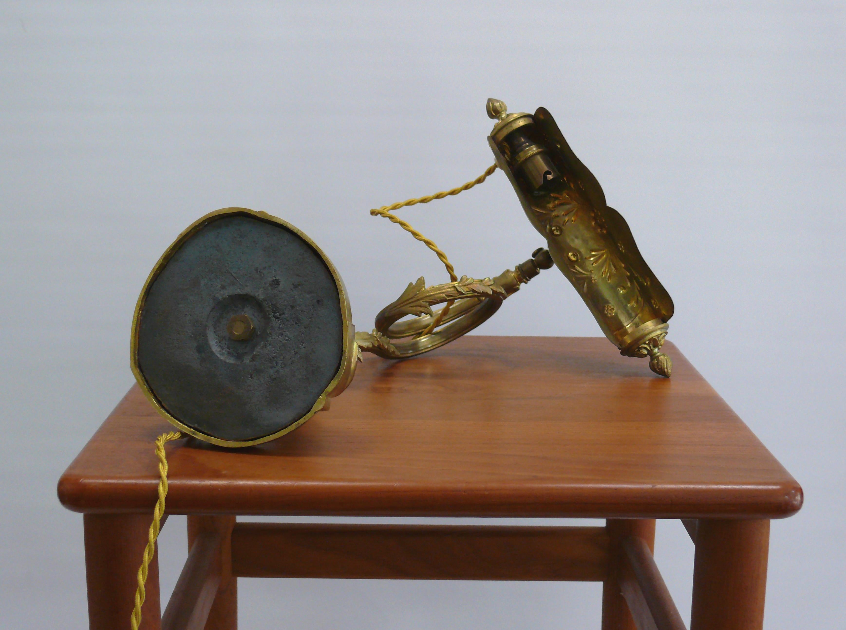 Lampe de piano ancienne, France, 1900 4