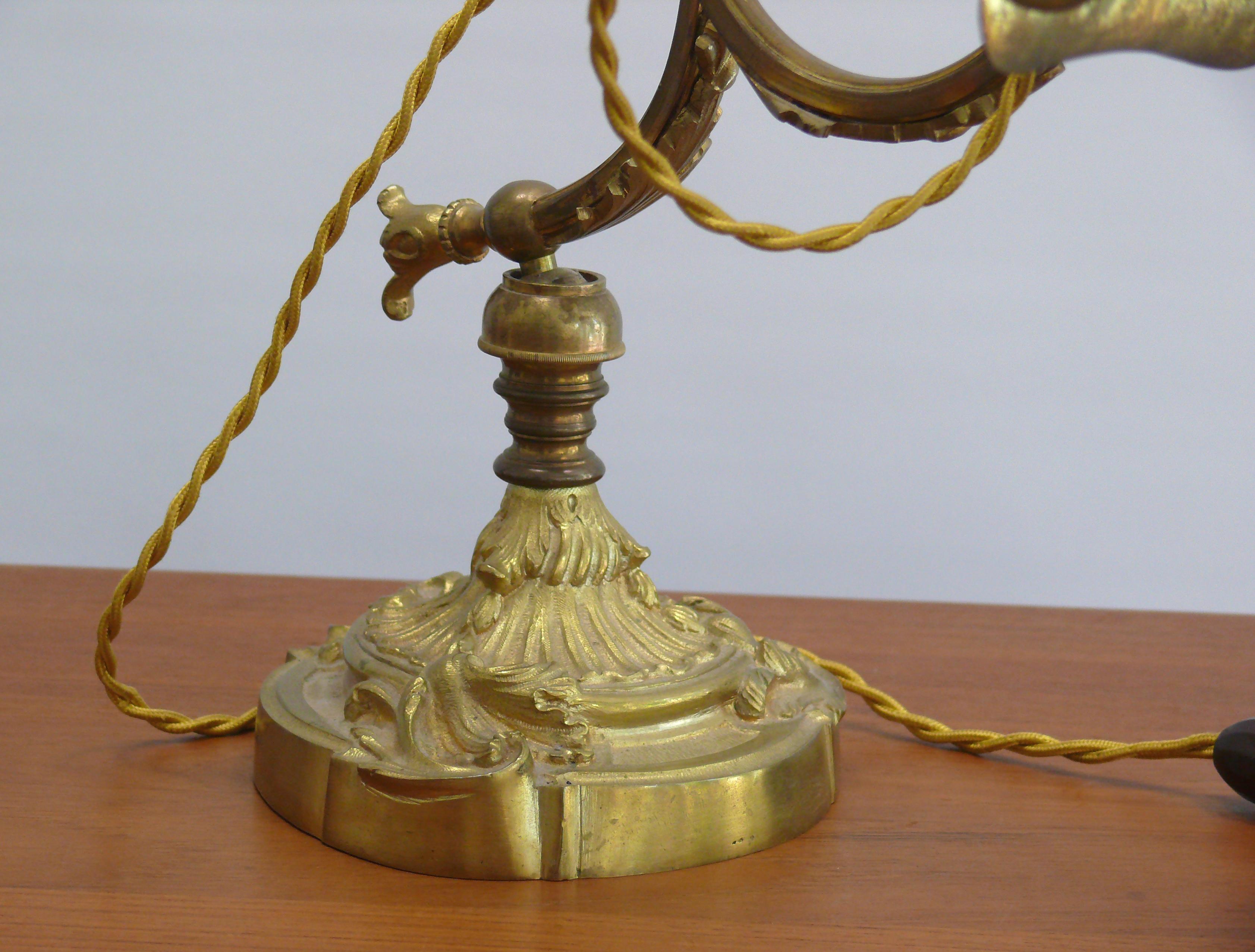 Lampe de piano ancienne, France, 1900 1