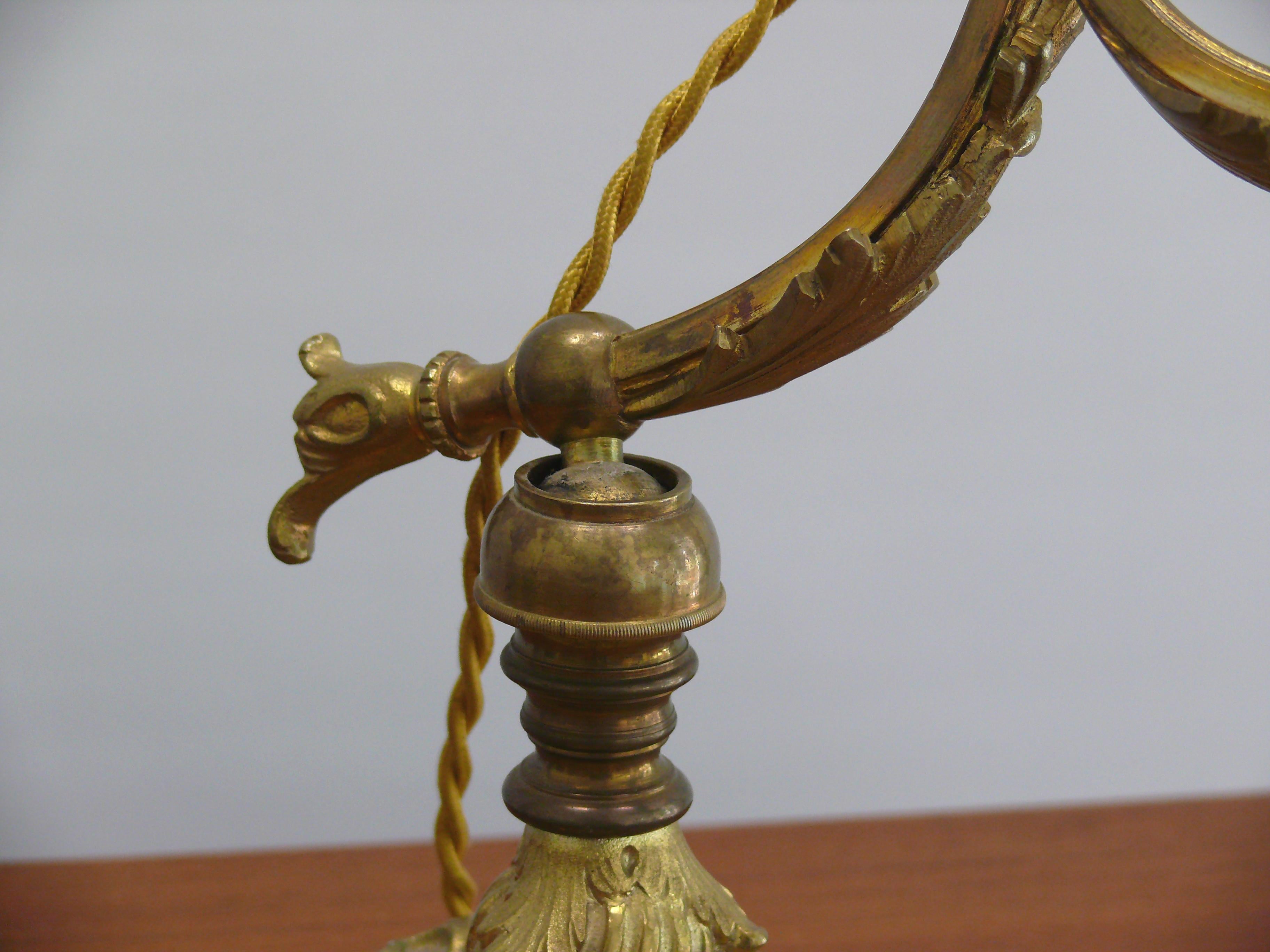 Lampe de piano ancienne, France, 1900 2