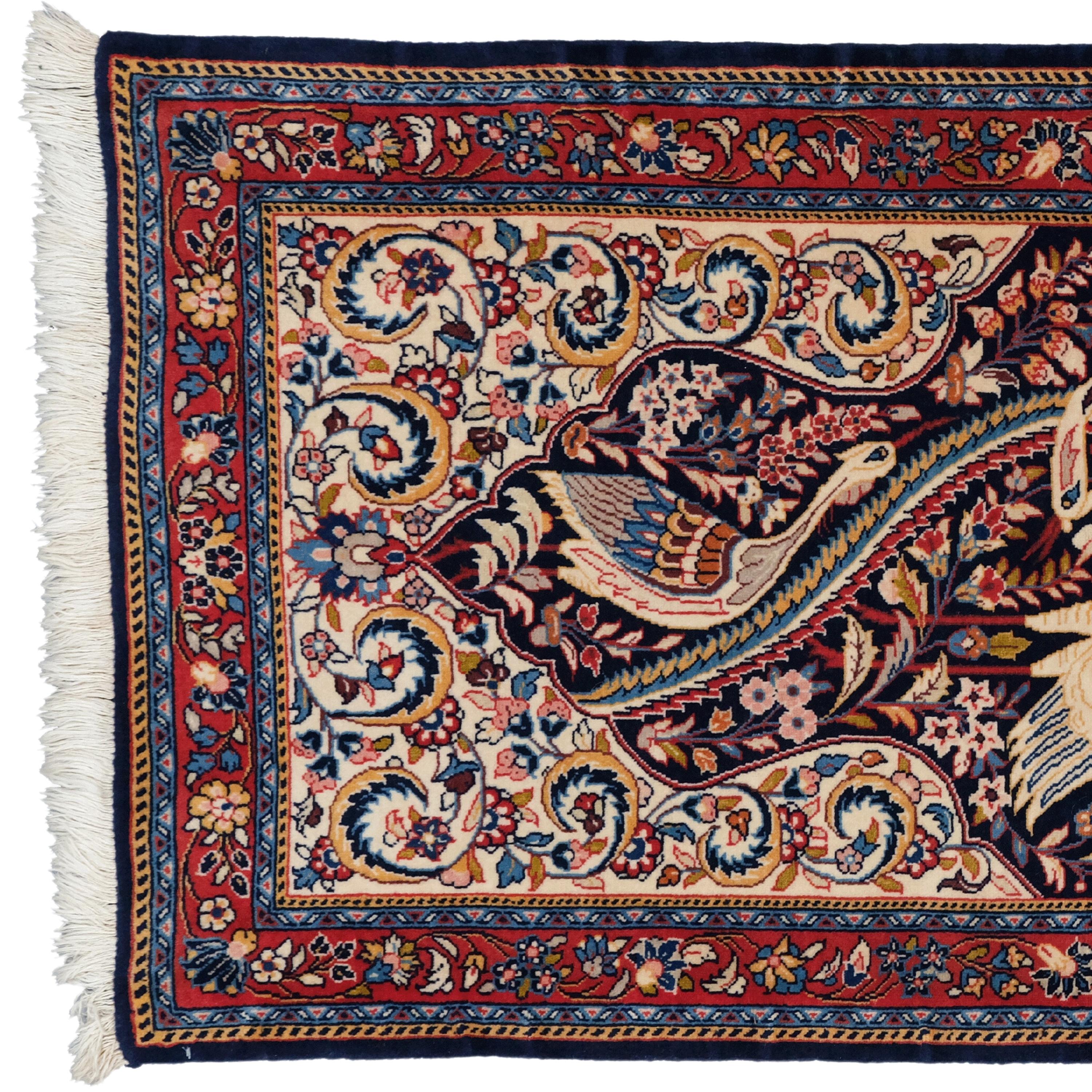 19th Century Pictorial Qum Rug

This extraordinary carpet will fascinate you with its illustrated design and vibrant colors that reflect the rich history and craftsmanship of the period. Each stitch tells the story of skilled craftsmen who