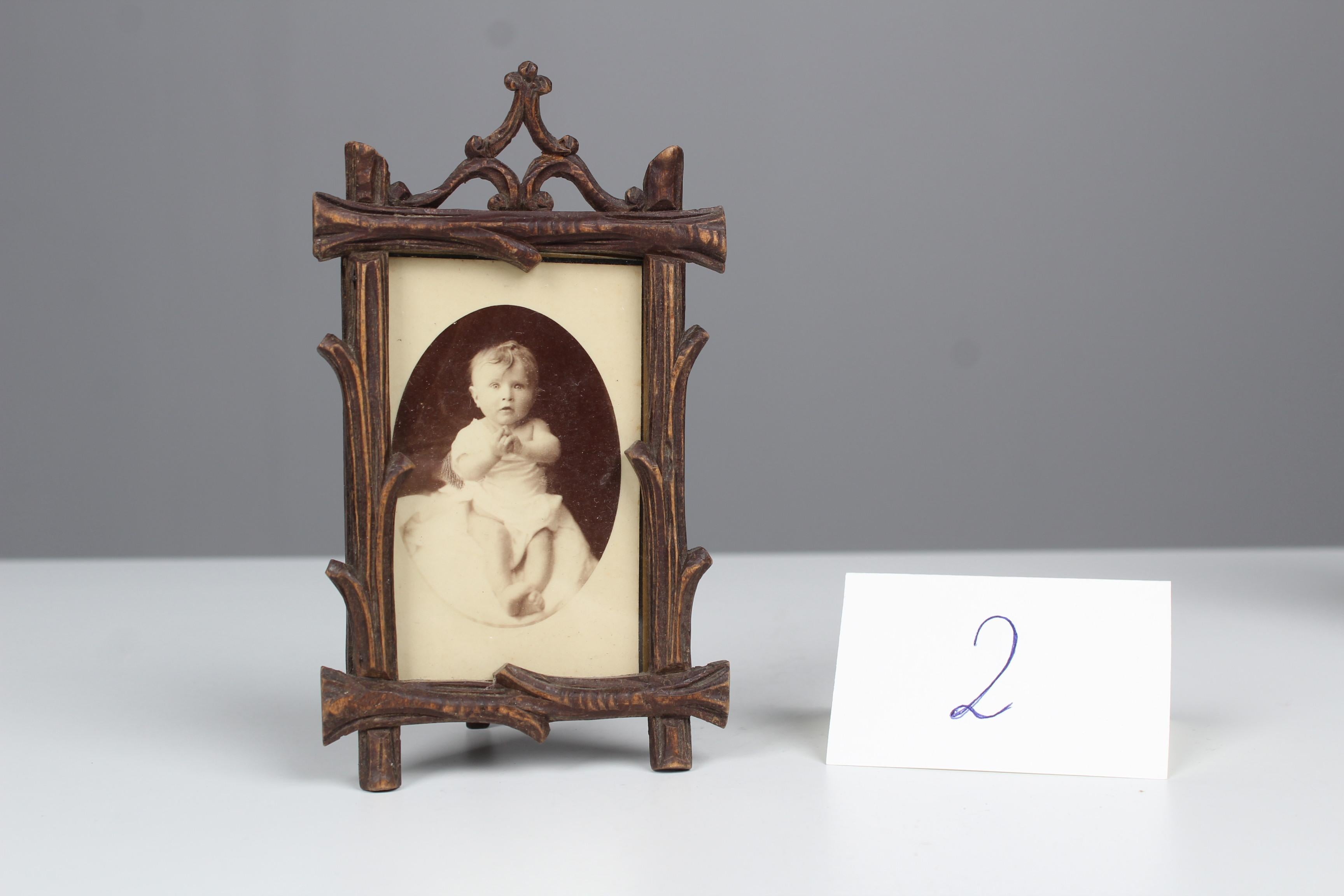 French Antique Picture Frame, 1930s, France, 5 x 8 cm For Sale