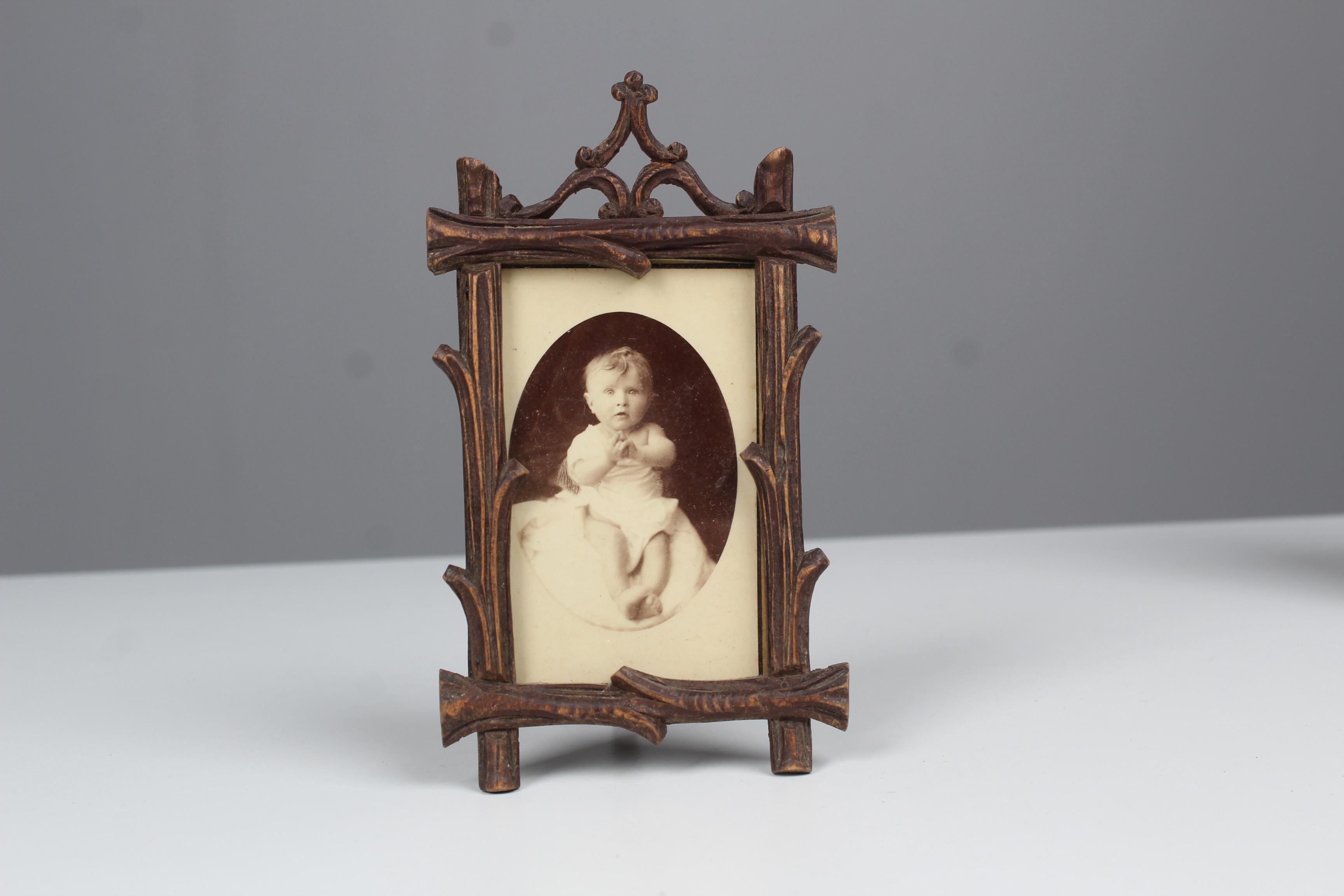 Antique Picture Frame, 1930s, France, 5 x 8 cm In Good Condition For Sale In Greven, DE