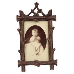 Antique Picture Frame, 1930s, France, 5 x 8 cm