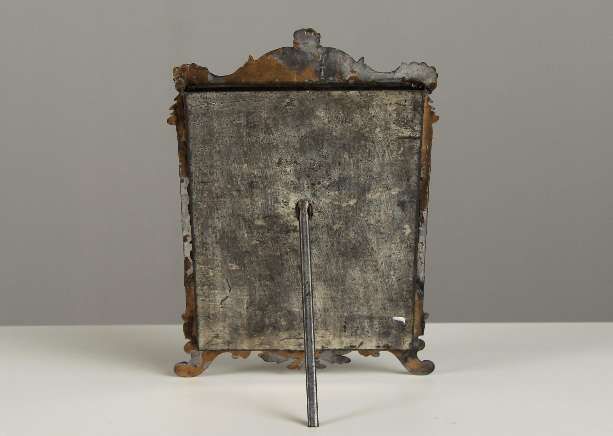 Antique Picture Frame, France, Zinc Cast, Art Nouveau, 10 x 13 cm In Good Condition For Sale In Greven, DE