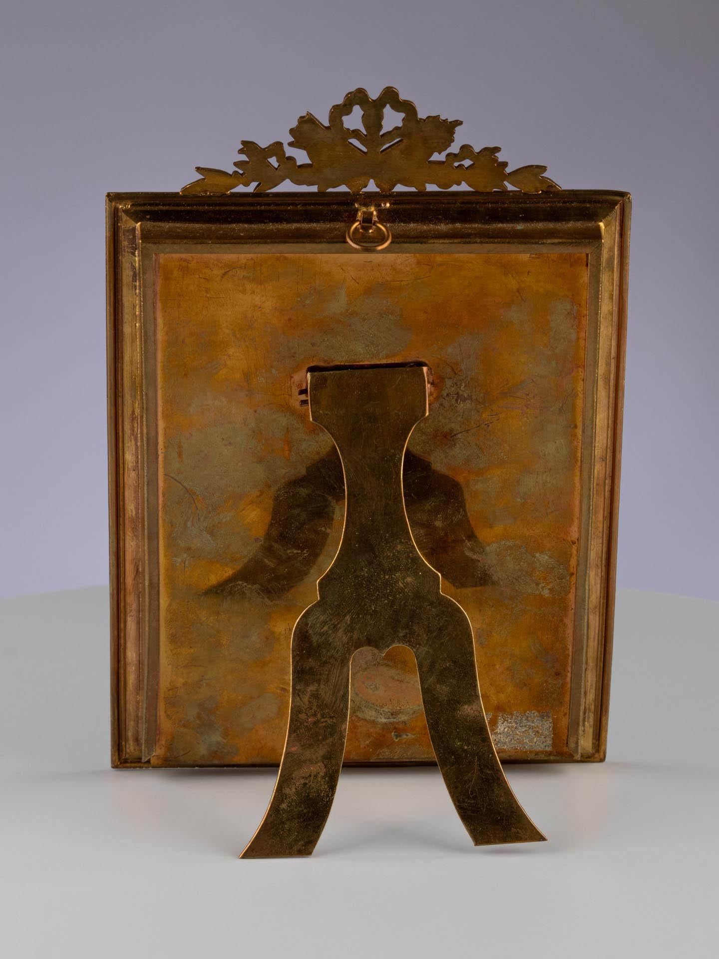19th Century Antique Picture Frame, Louis XVI Style, France, Circa 1880, 10 x 14 cm For Sale